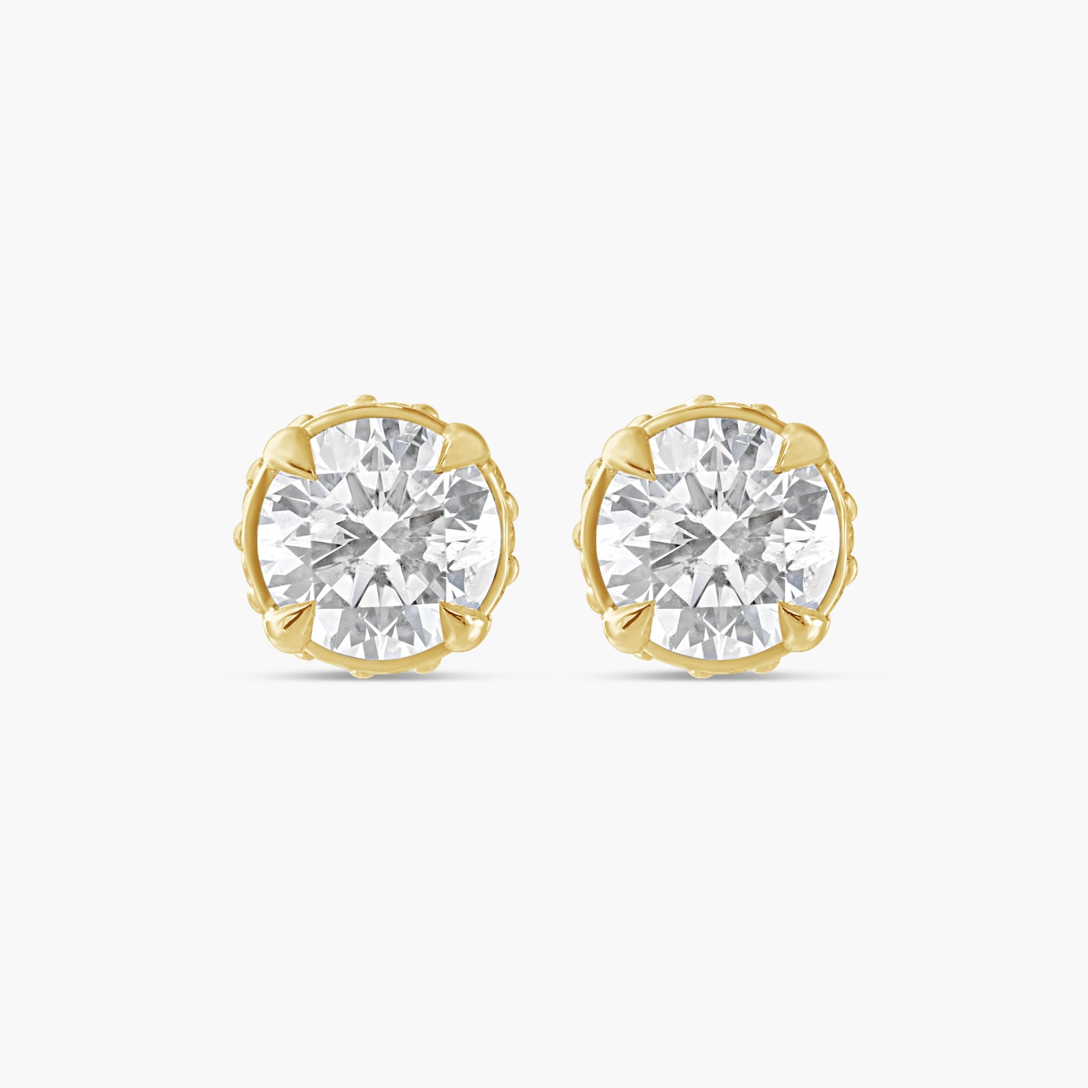 9/10 CTW Natural Diamond Hidden Halo Earrings