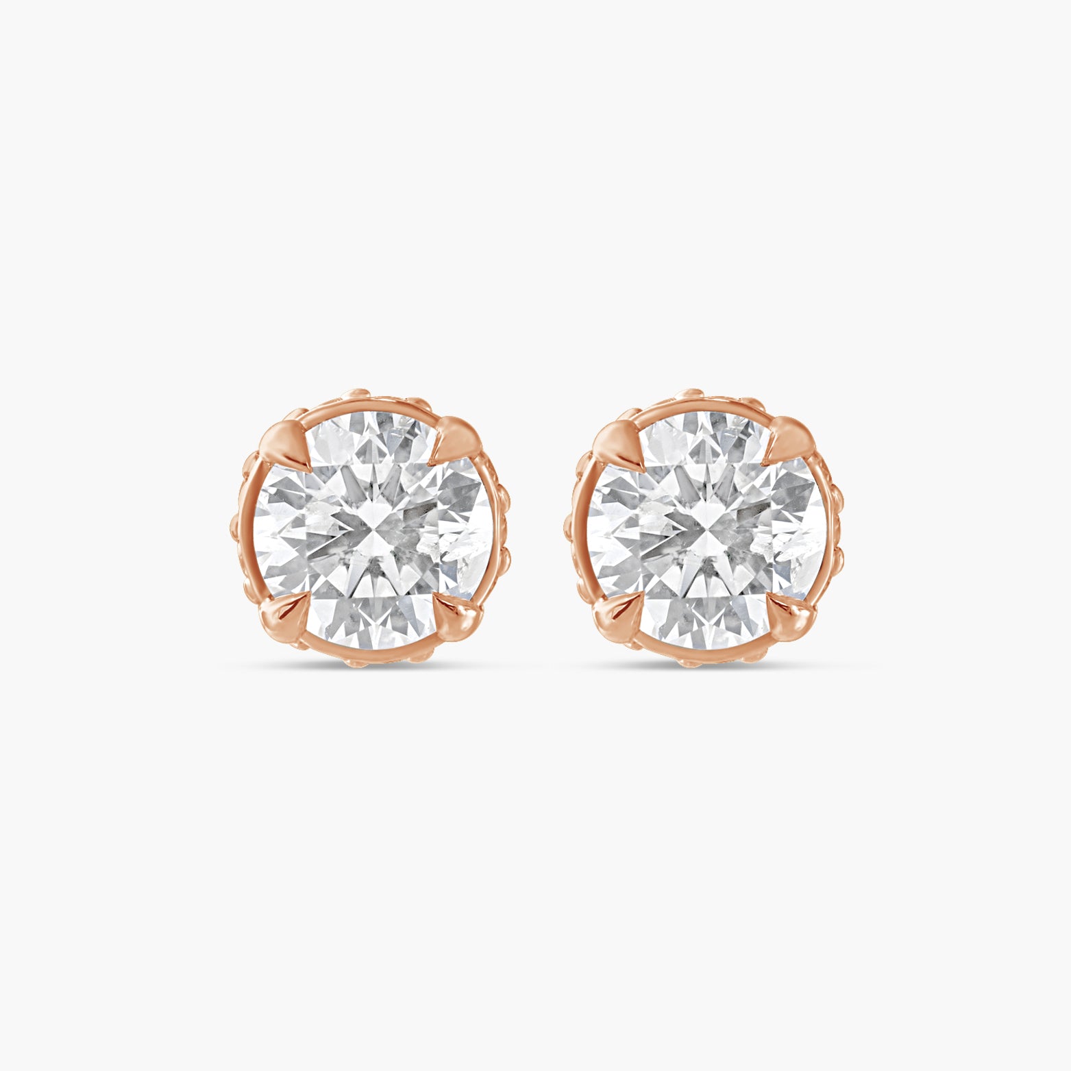 9/10 CTW Natural Diamond Hidden Halo Earrings