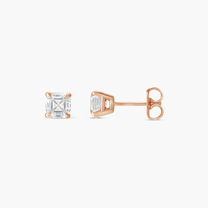1/2 CTW Natural Diamond Solitaire Stud Earrings