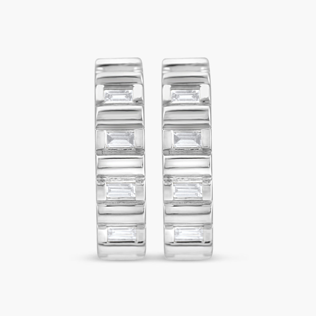 1/5 CTW Natural Diamond 11.6 mm Hoop Earrings