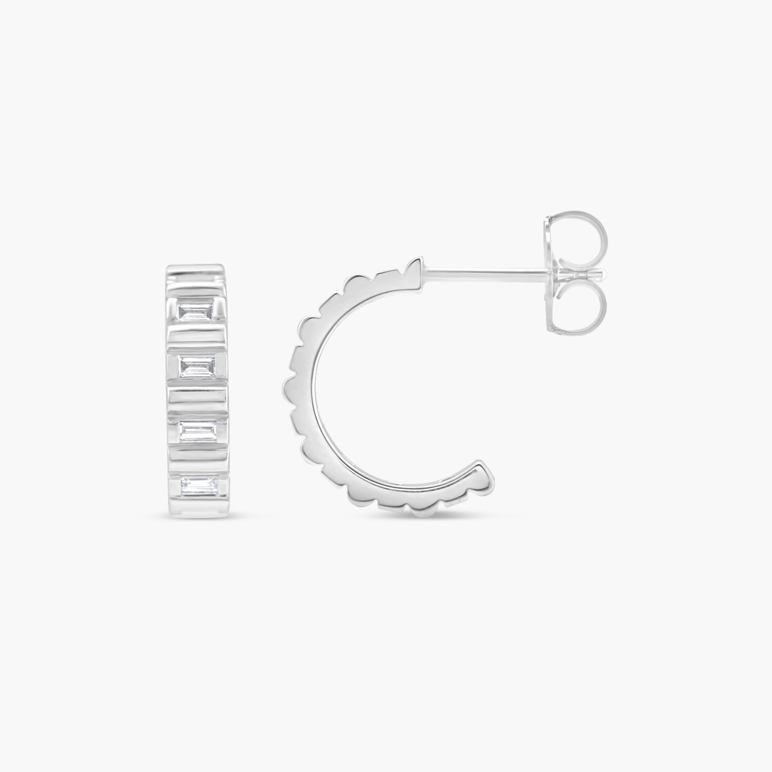 1/5 CTW Natural Diamond 11.6 mm Hoop Earrings