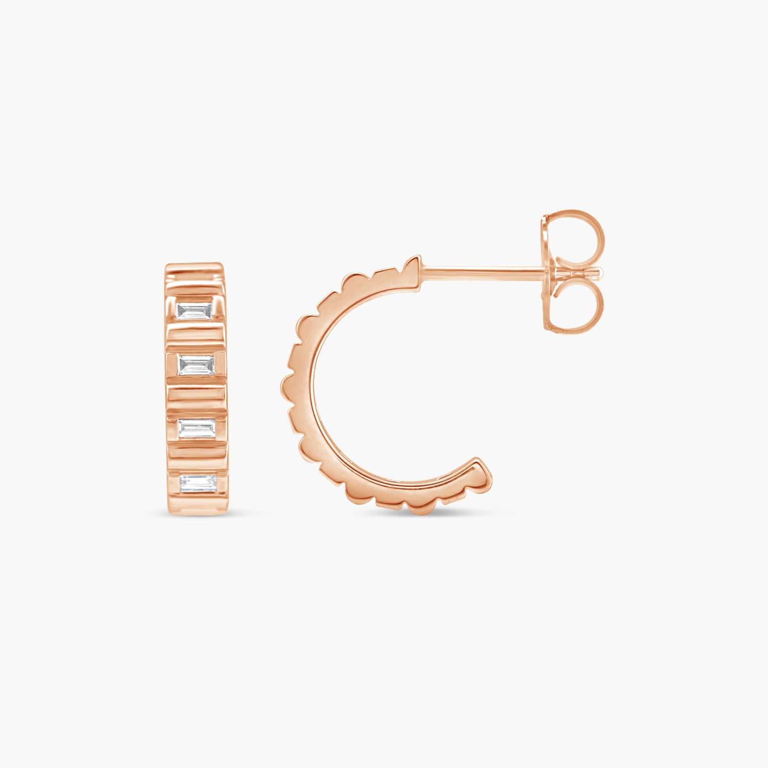 1/5 CTW Natural Diamond 11.6 mm Hoop Earrings