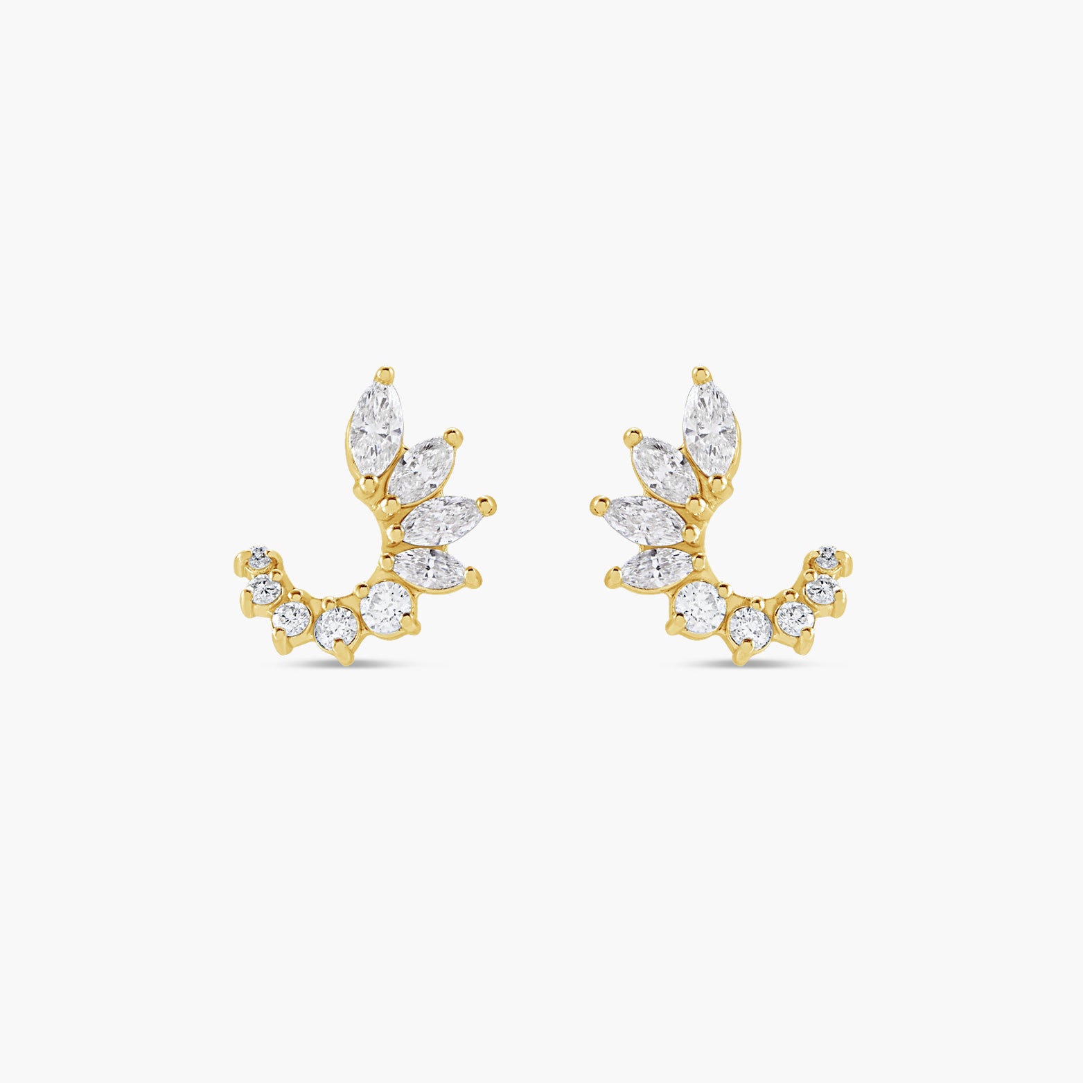 1/2 CTW Natural Diamond Front-Back Earrings