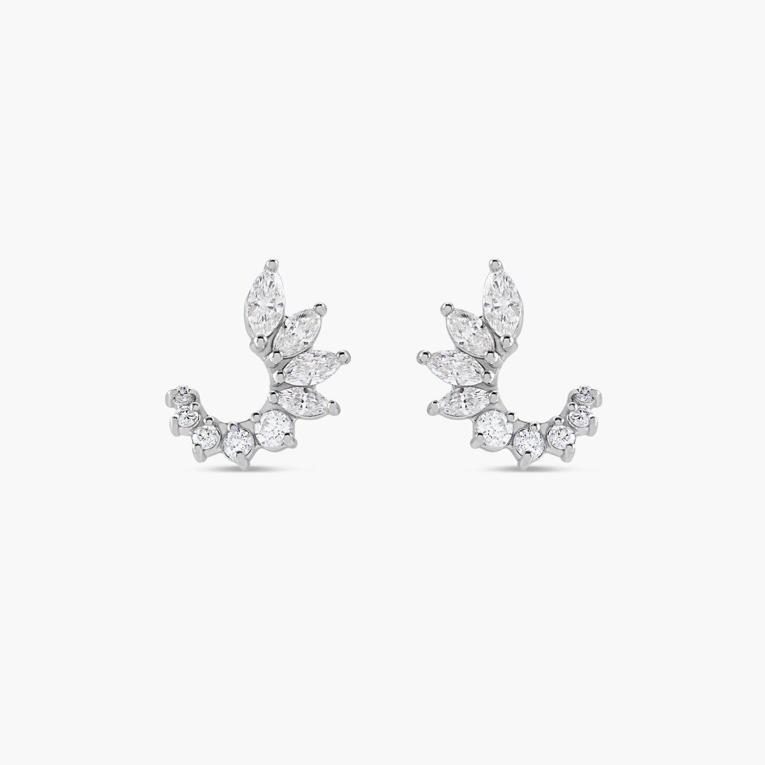 1/2 CTW Natural Diamond Front-Back Earrings