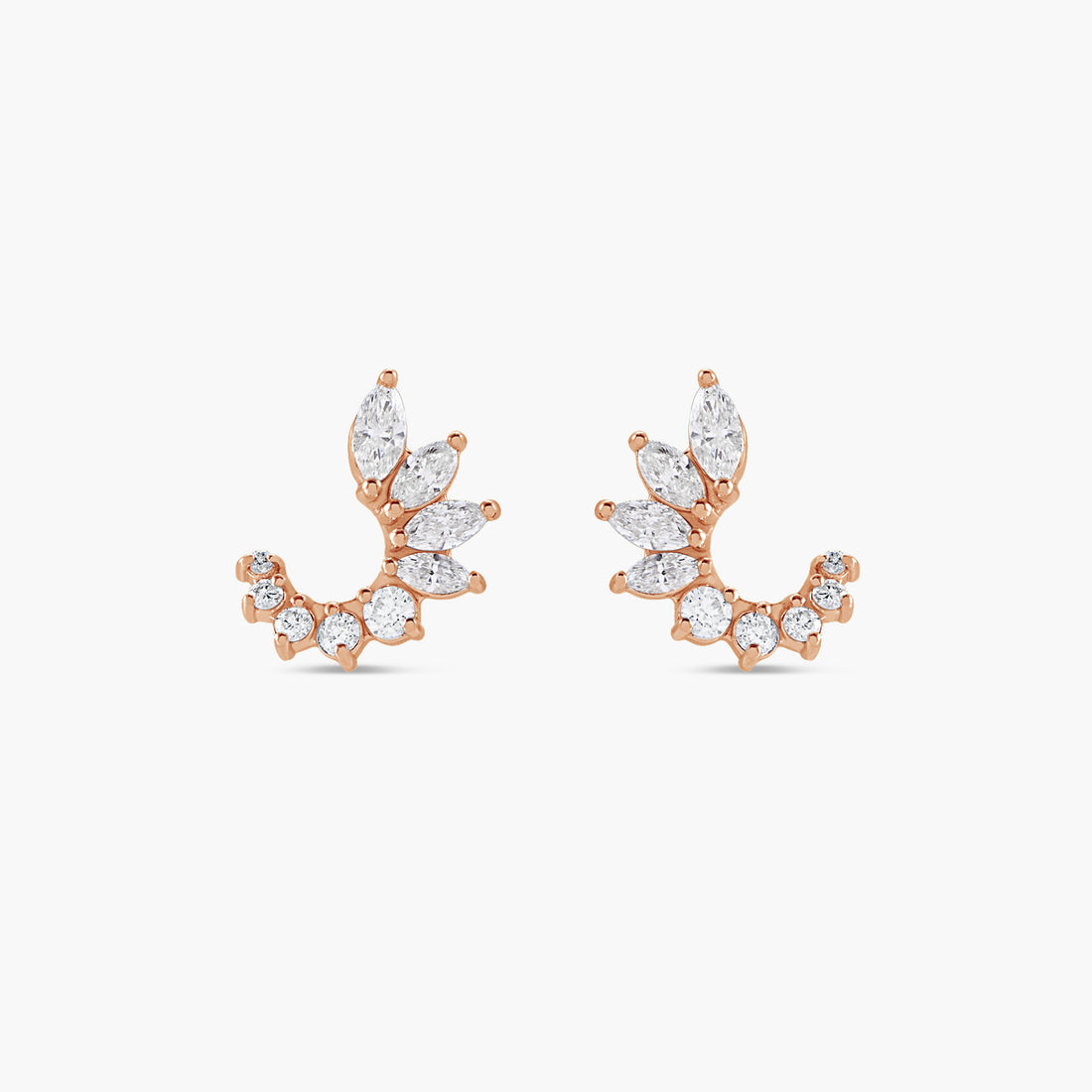1/2 CTW Natural Diamond Front-Back Earrings