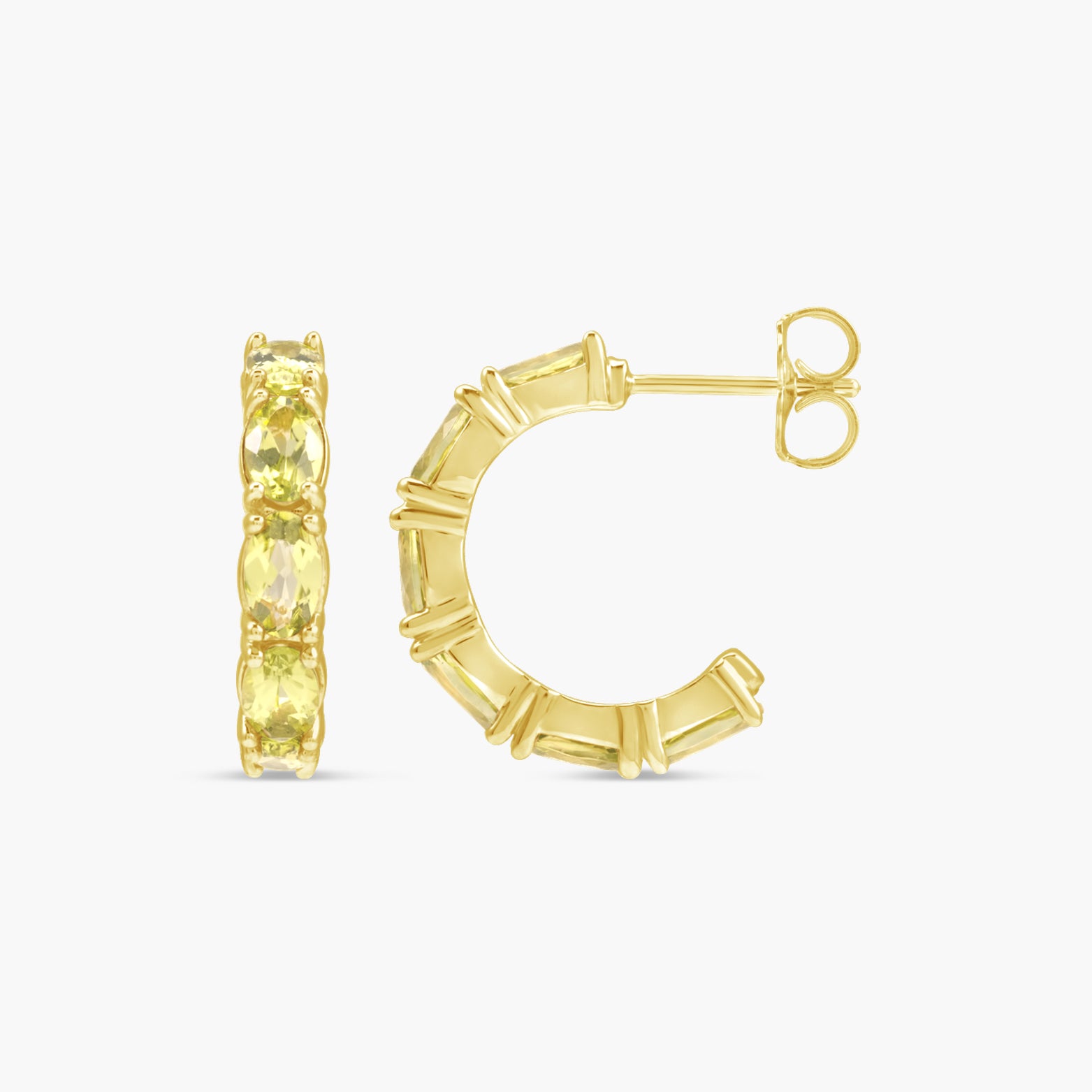 18.2 mm Accented Hoop Earrings