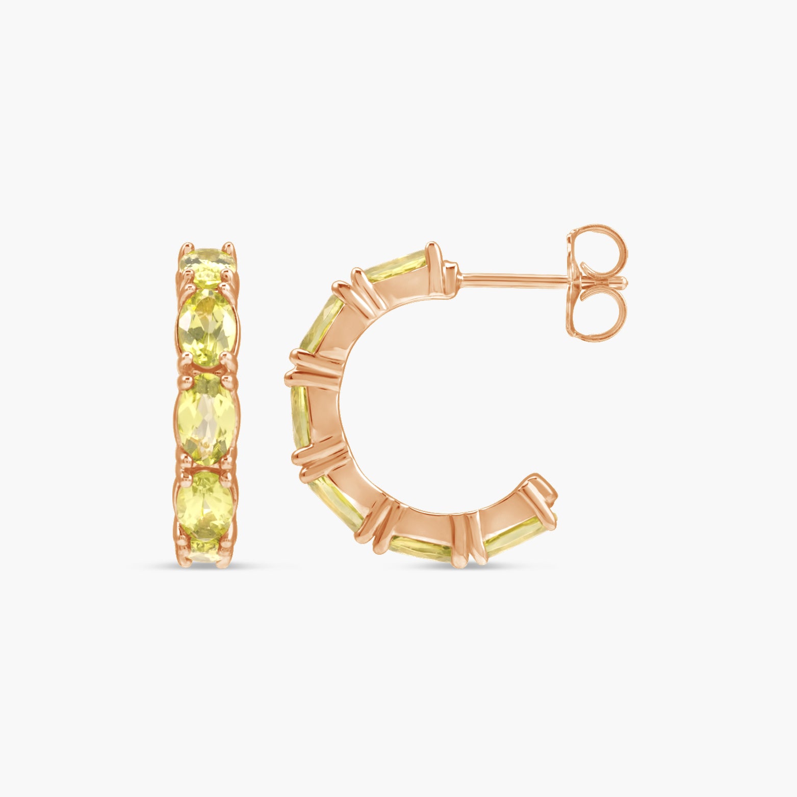 18.2 mm Accented Hoop Earrings