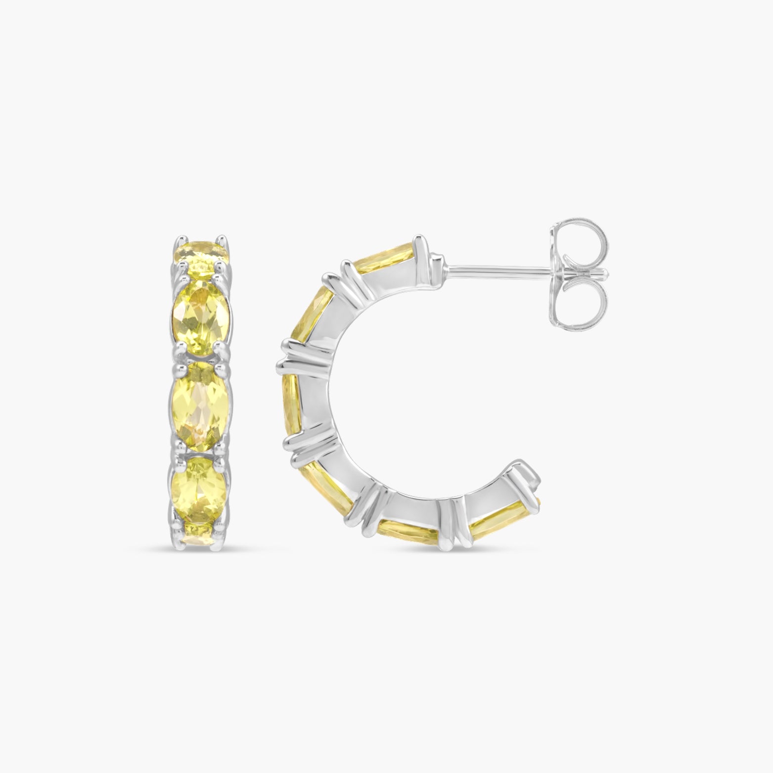18.2 mm Accented Hoop Earrings