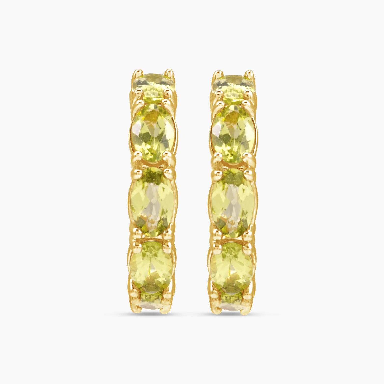 18.2 mm Accented Hoop Earrings