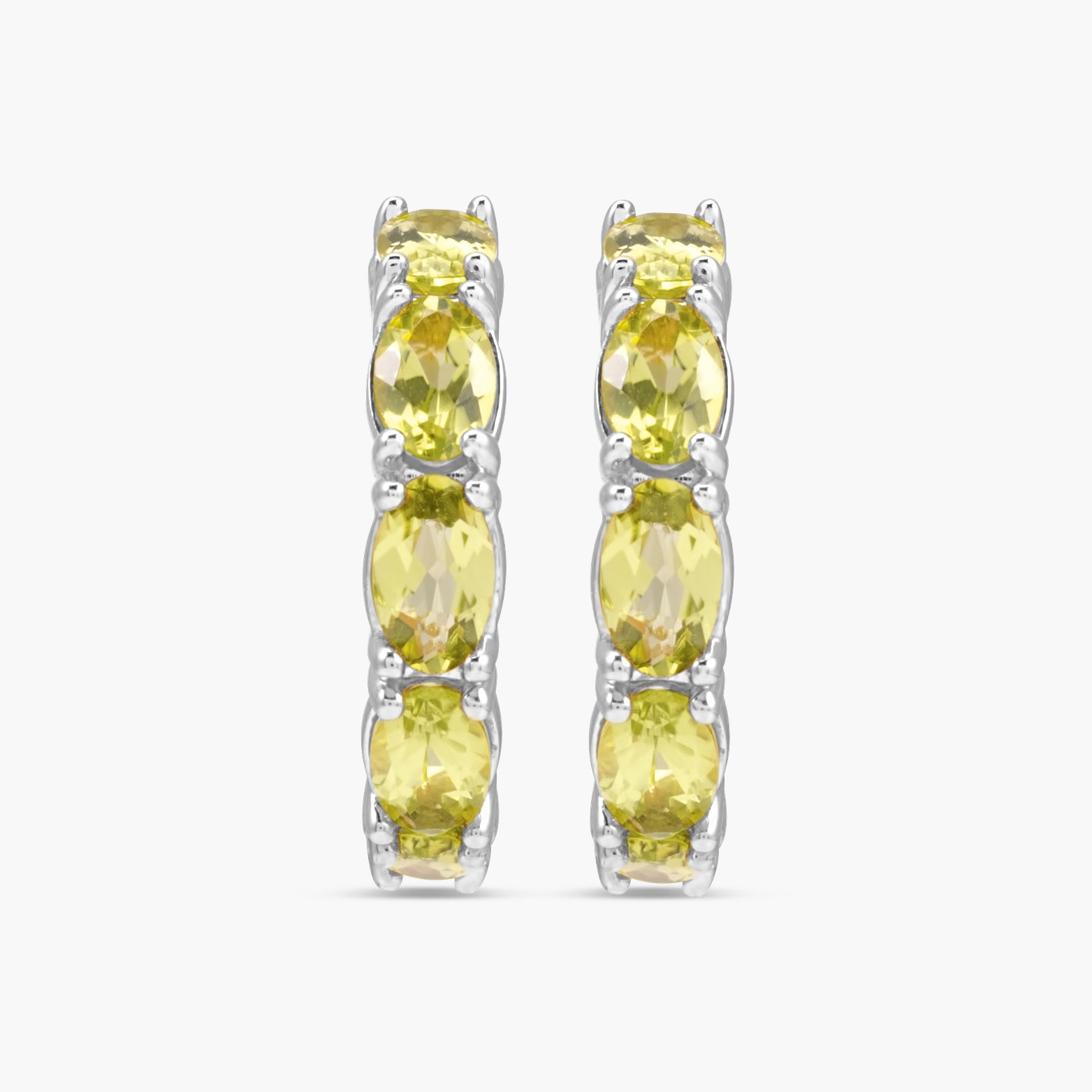 18.2 mm Accented Hoop Earrings