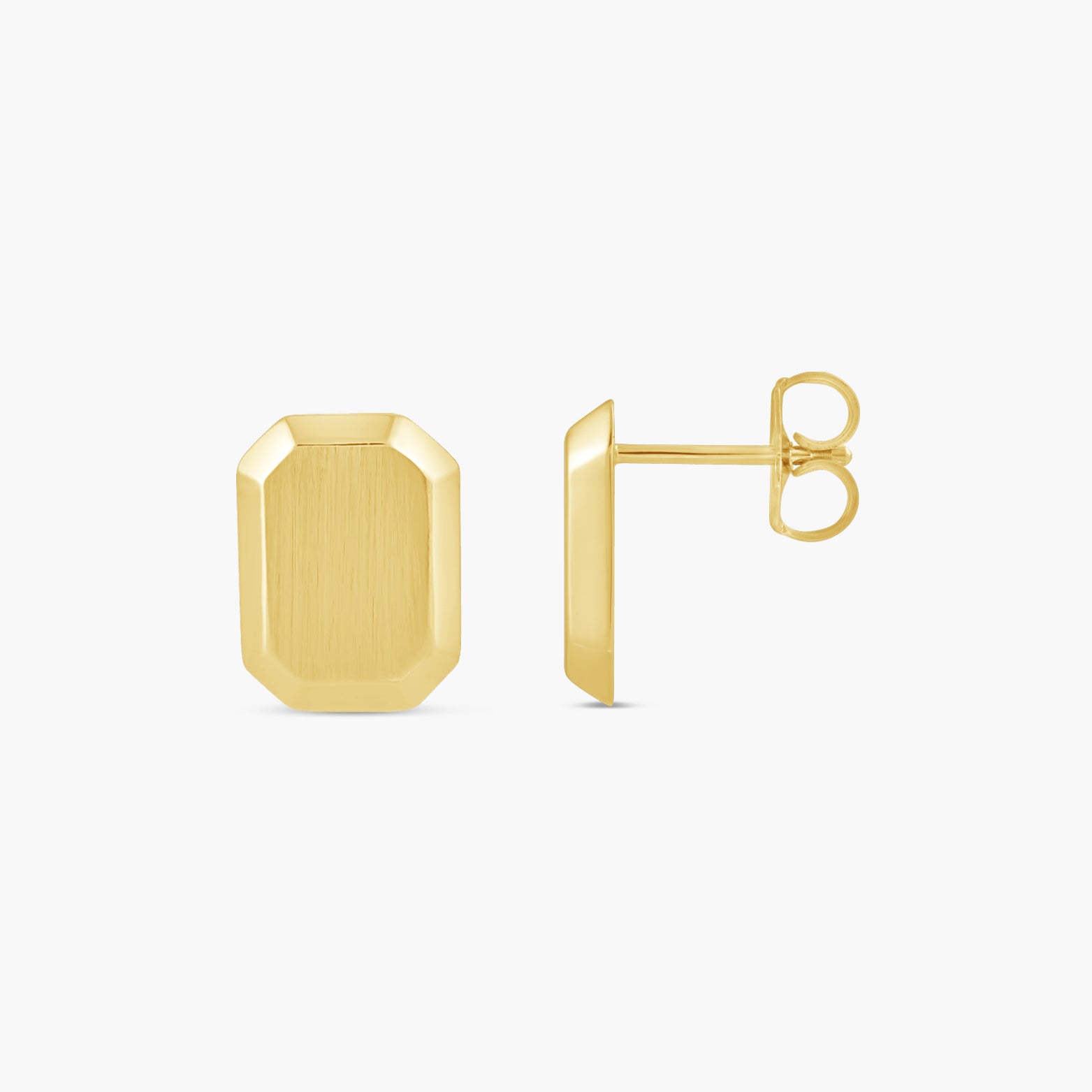 Engravable Geometric Stud Earrings