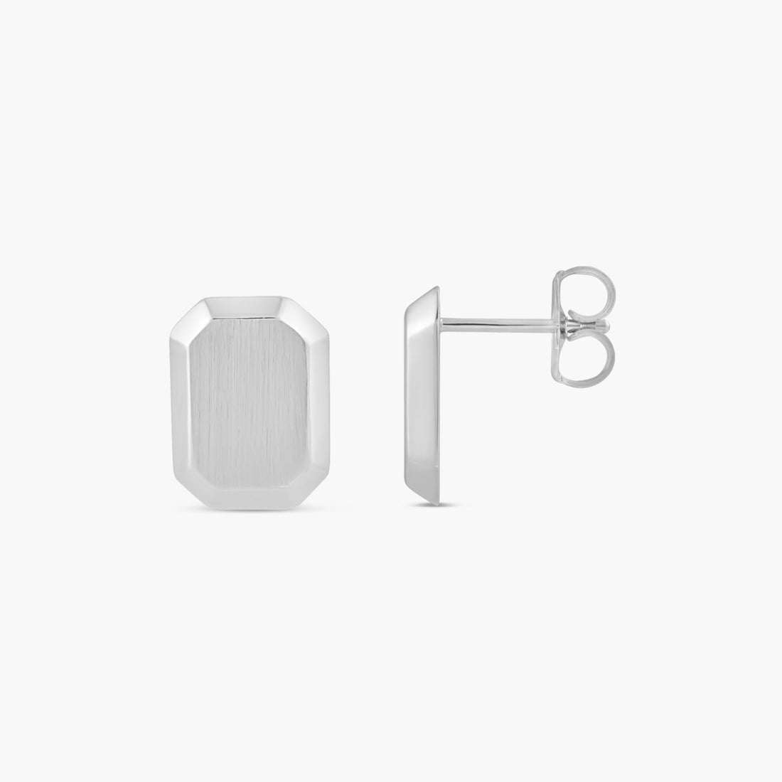 Engravable Geometric Stud Earrings