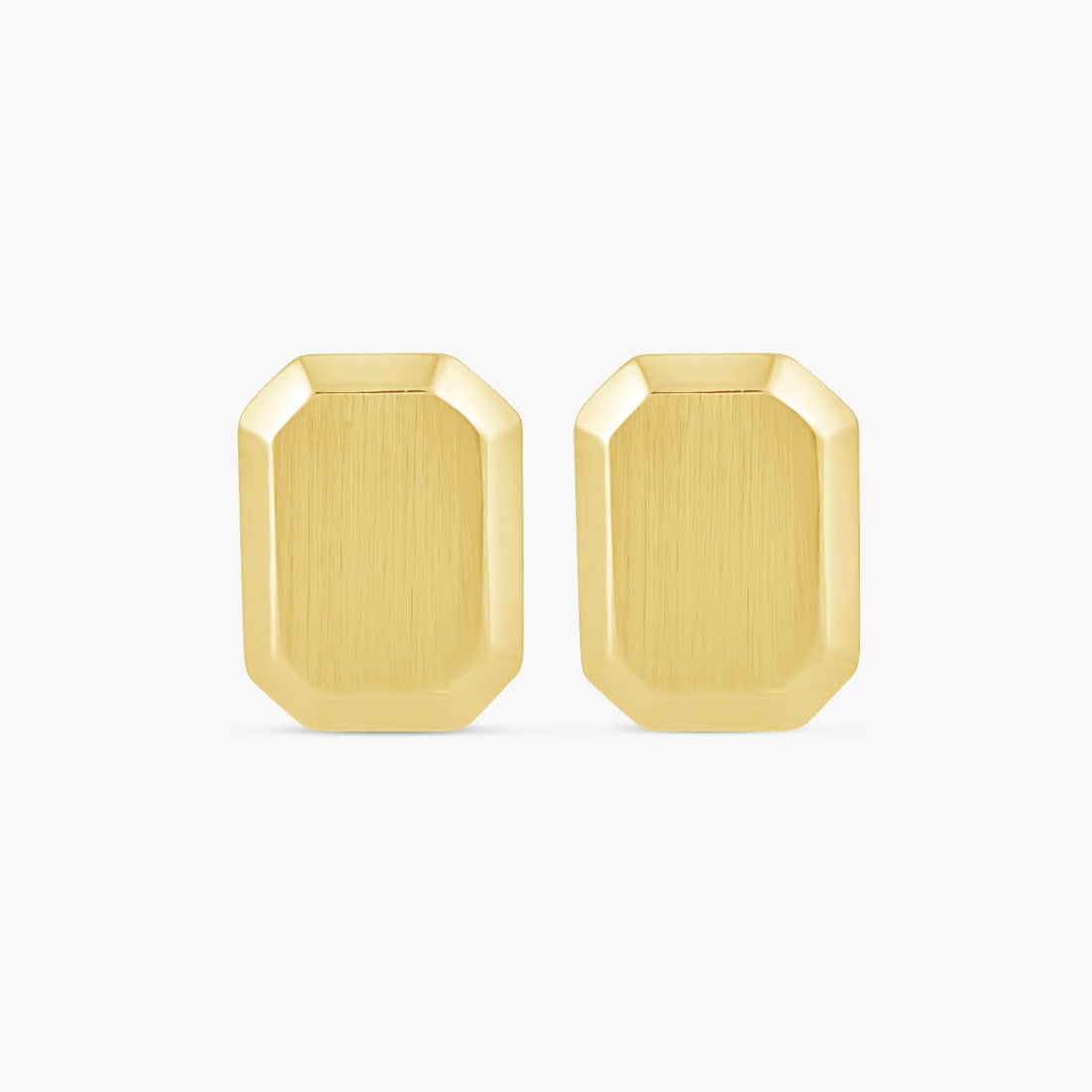 Engravable Geometric Stud Earrings