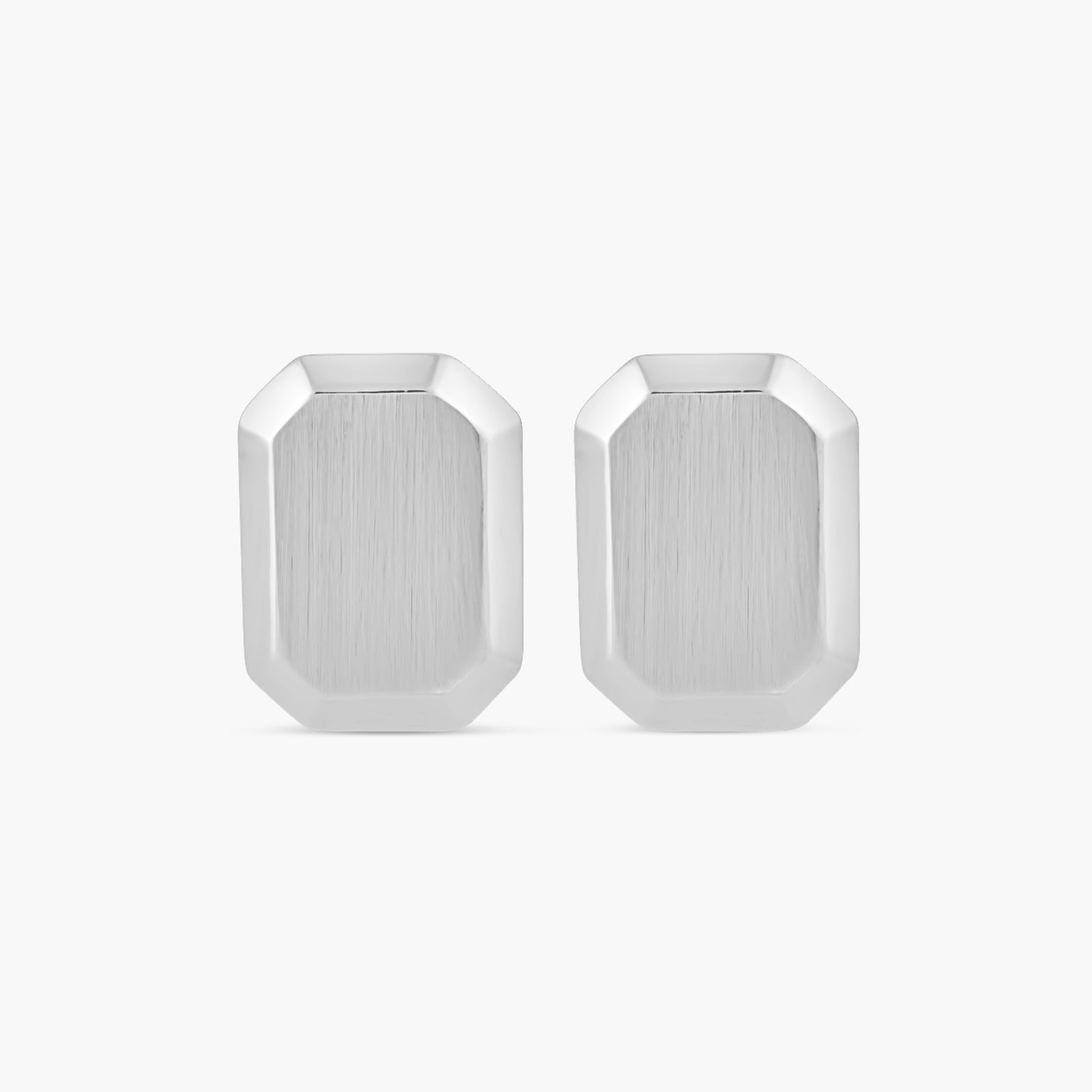 Engravable Geometric Stud Earrings