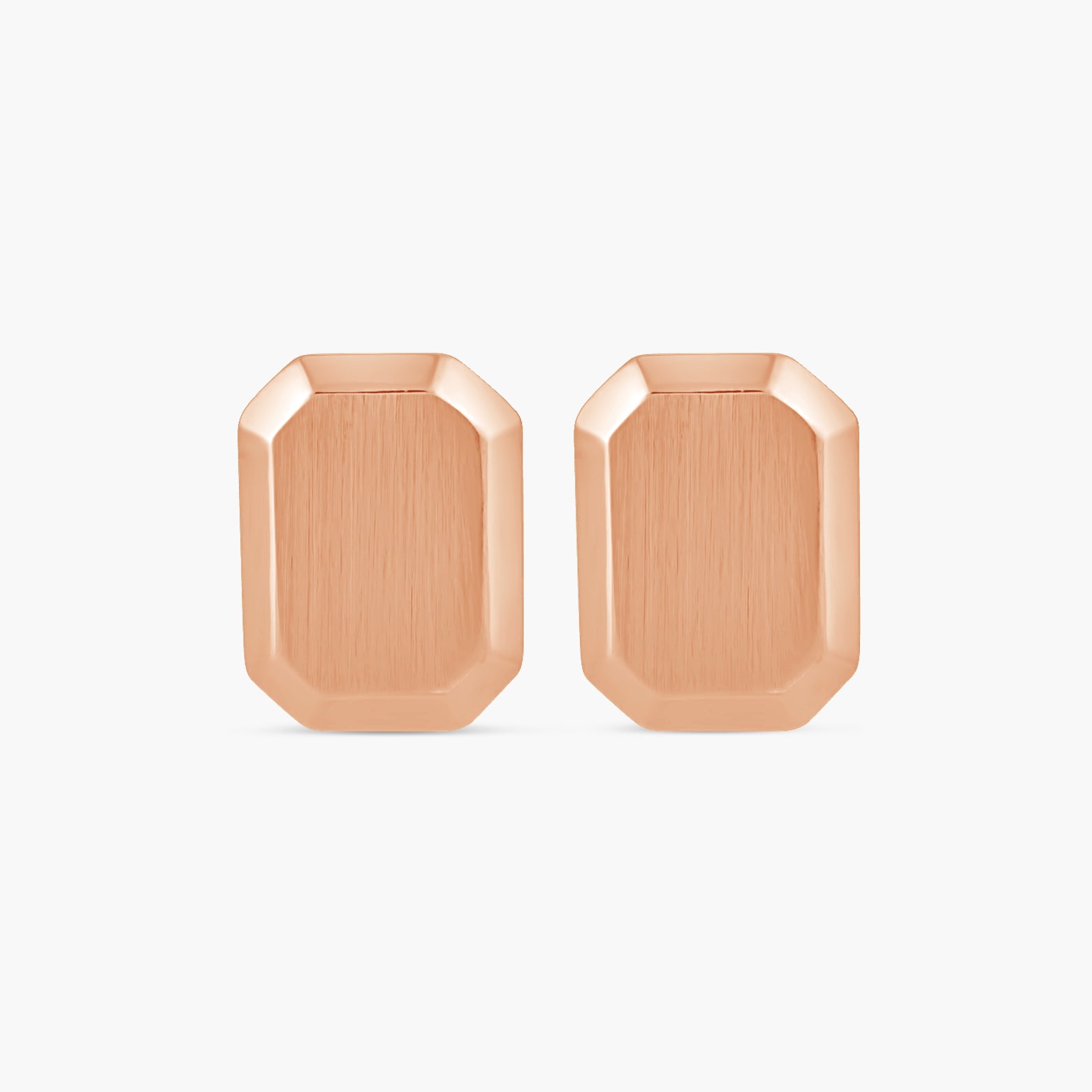 Engravable Geometric Stud Earrings