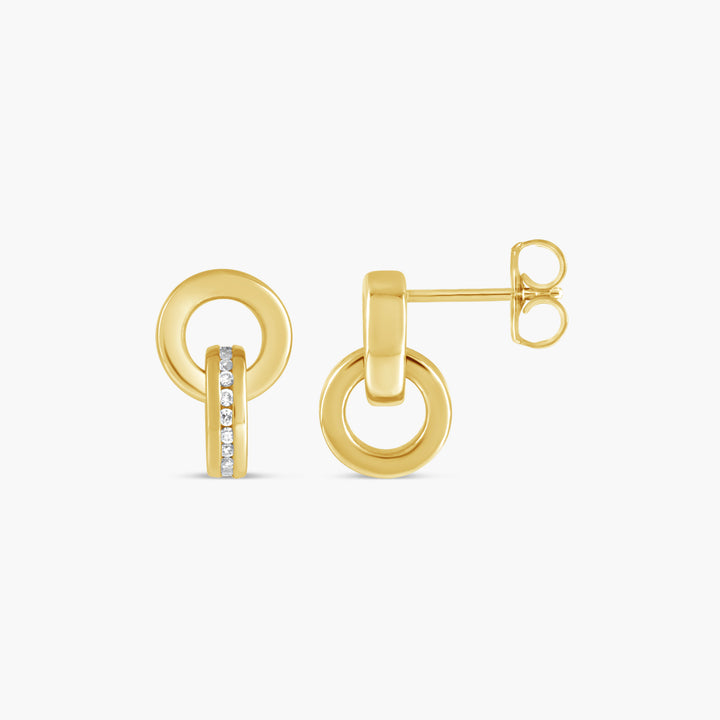 1/6 CTW Natural Diamond Accented Drop Earrings