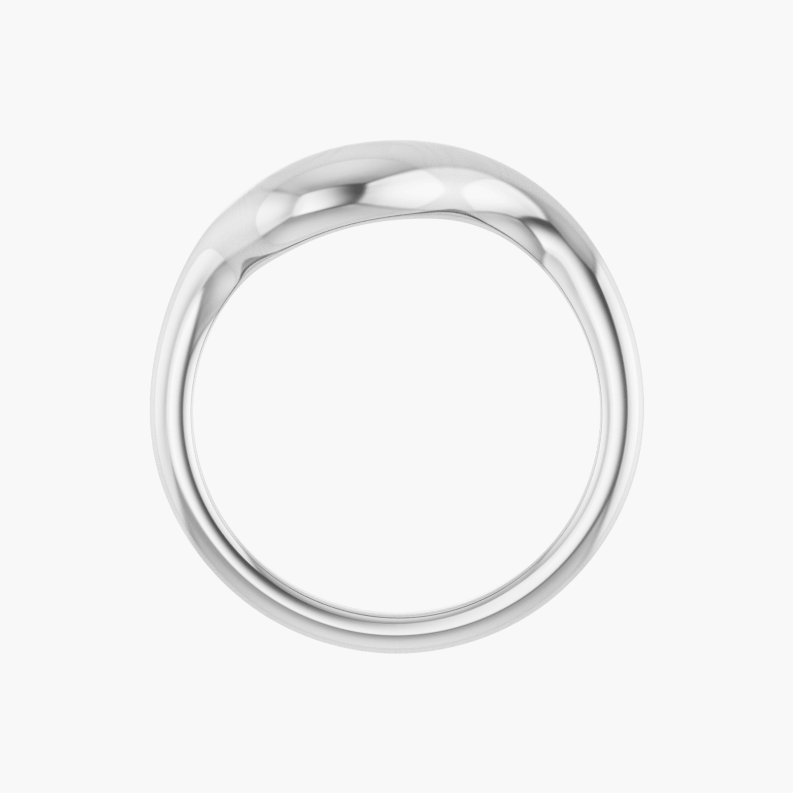 14K Gold Puffed Freeform Ring