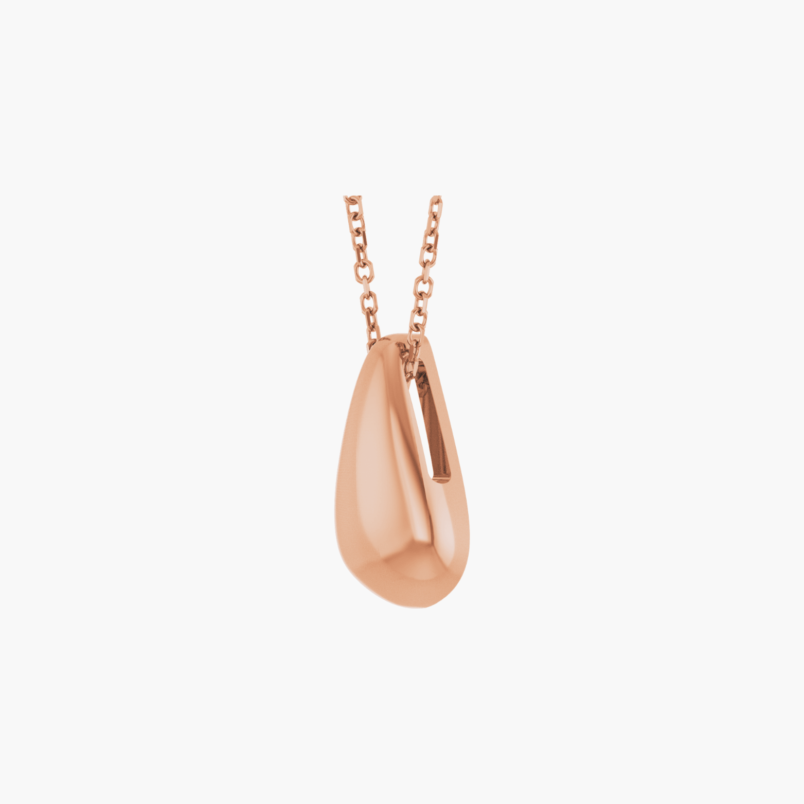 Teardrop Pendant Necklace in 14K Gold