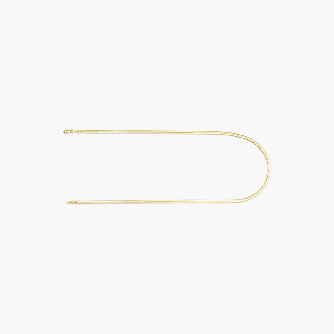 14K Yellow/White 3.2 mm Reversible Diamond-Cut Snake 16" Chain