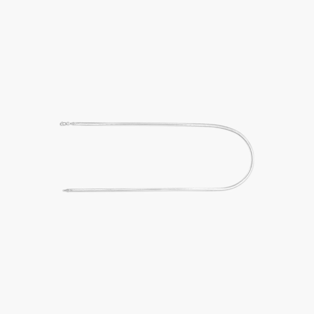 14K Yellow/White 3.2 mm Reversible Diamond-Cut Snake 16" Chain