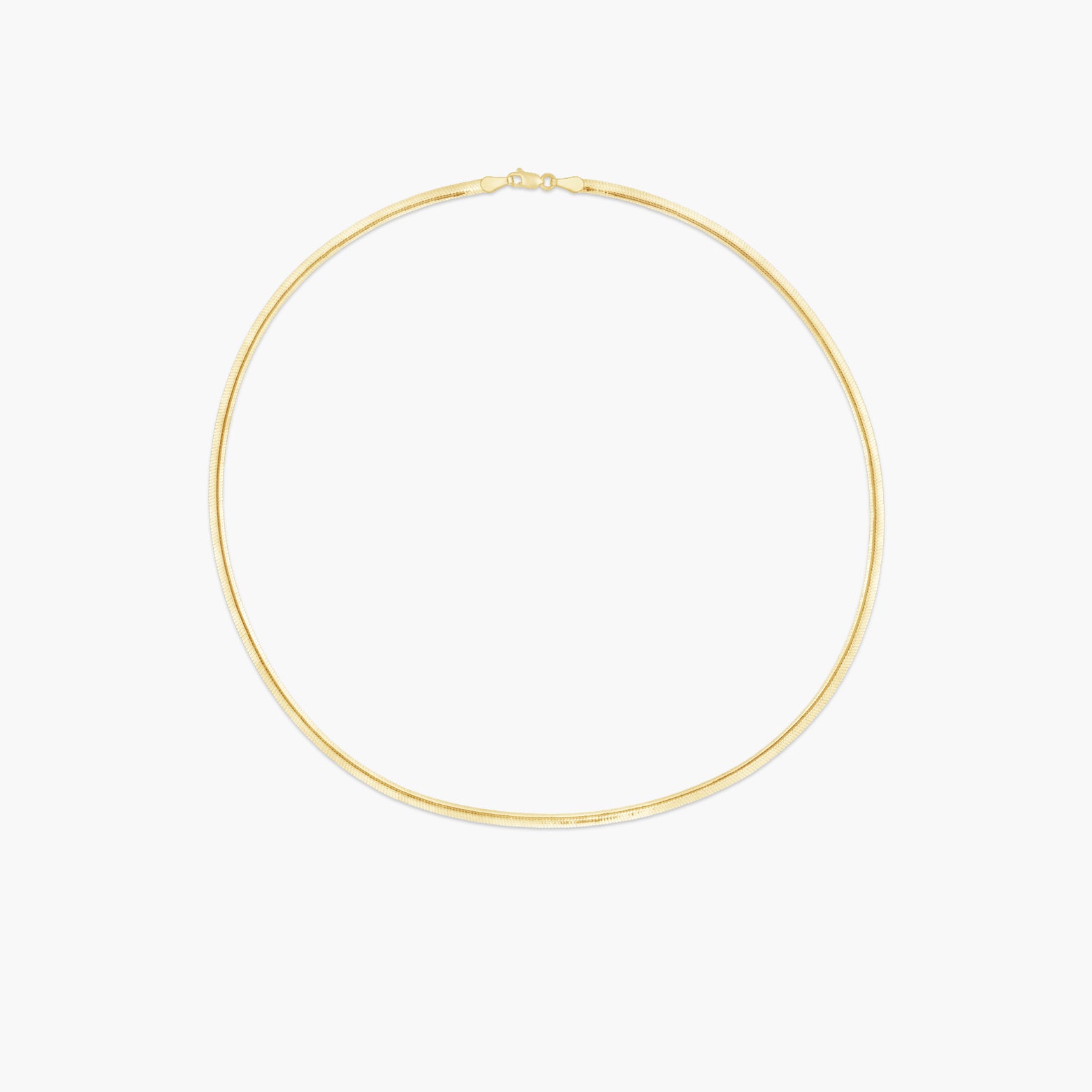 14K Yellow/White 3.2 mm Reversible Diamond-Cut Snake Chain