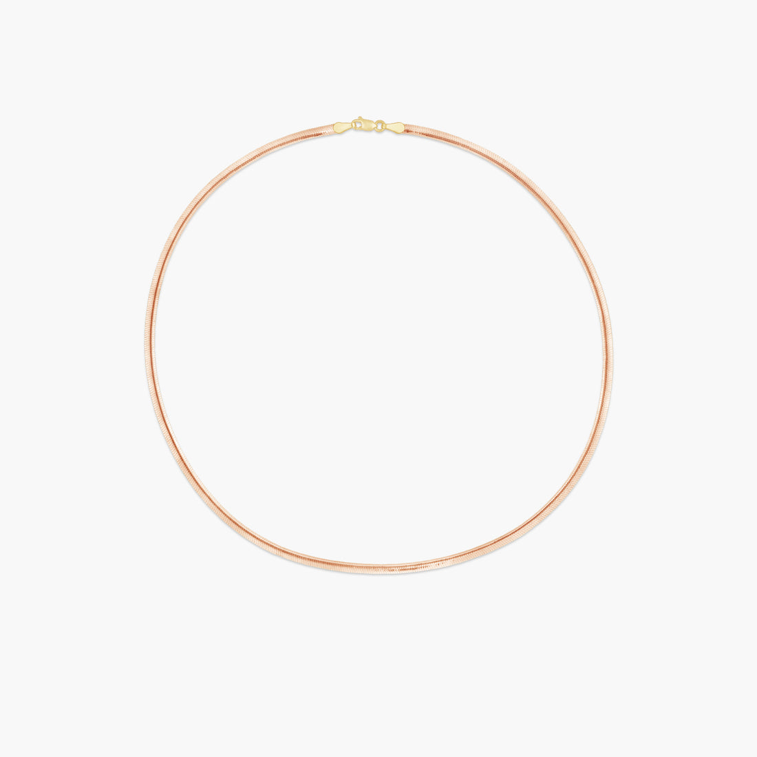 14K Yellow/White 3.2 mm Reversible Diamond-Cut Snake 16" Chain