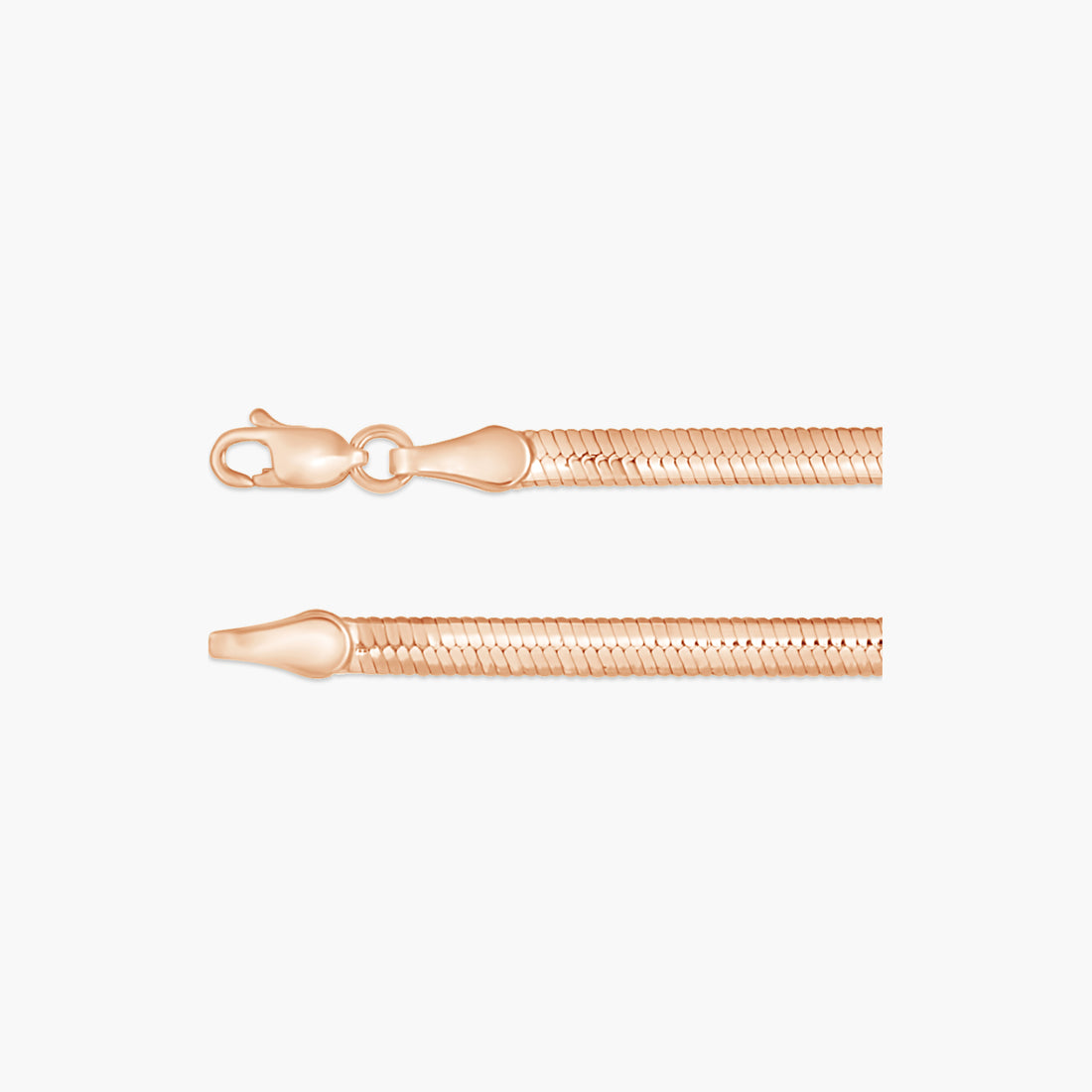 14K Yellow/White 3.2 mm Reversible Diamond-Cut Snake 16" Chain