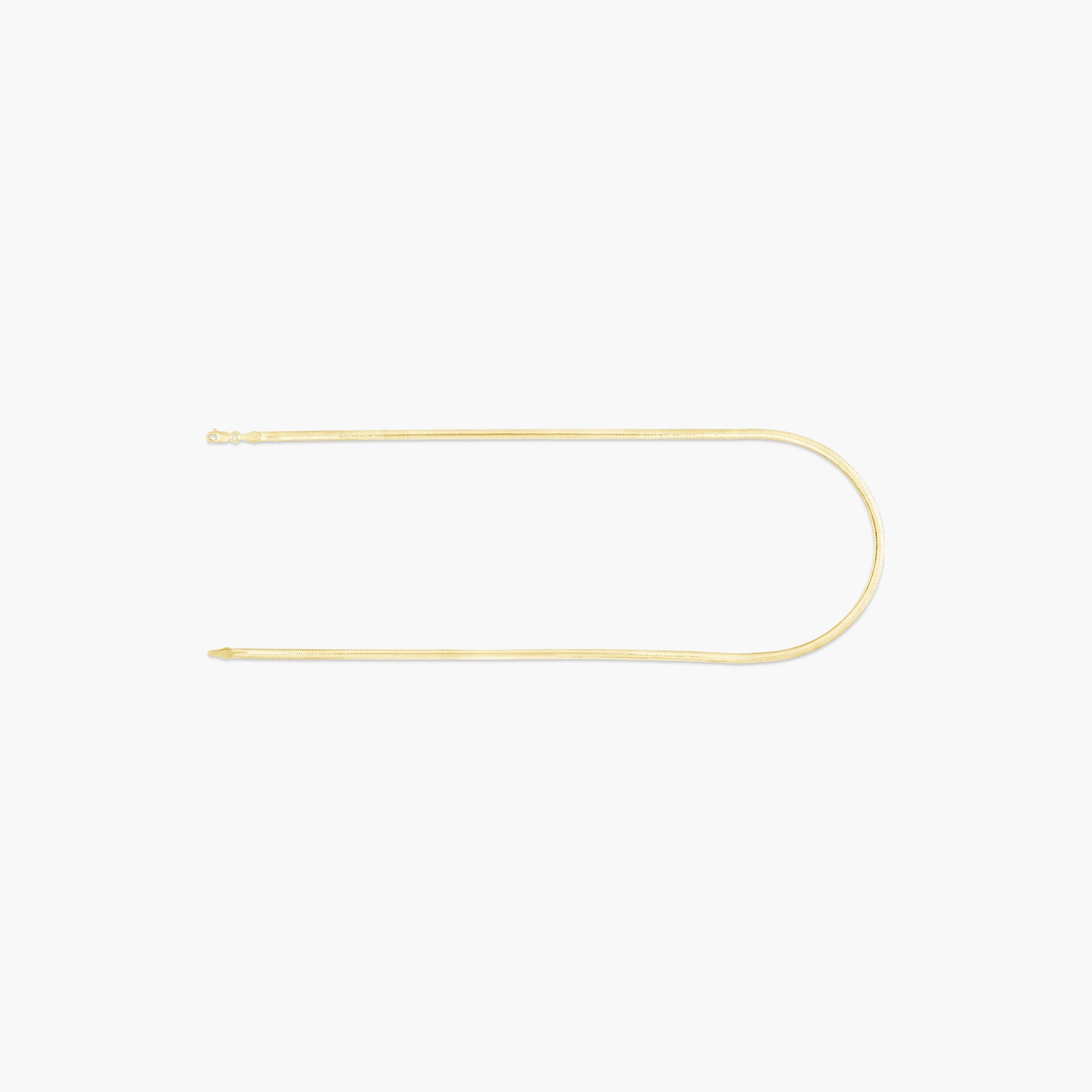 14K Yellow/White 3.2 mm Reversible Diamond-Cut Snake Chain