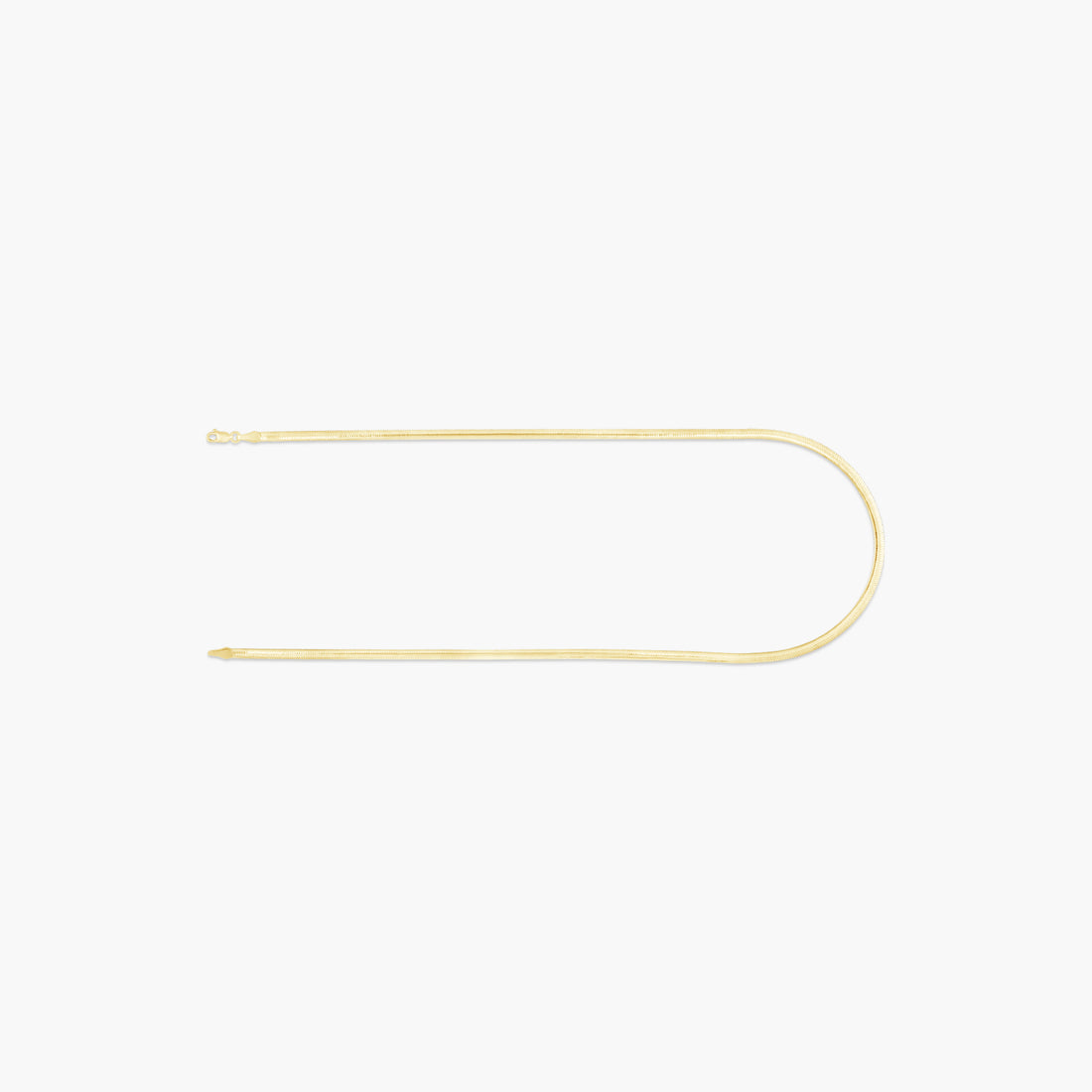 14K Yellow/White 3.2 mm Reversible Diamond-Cut Snake 16" Chain