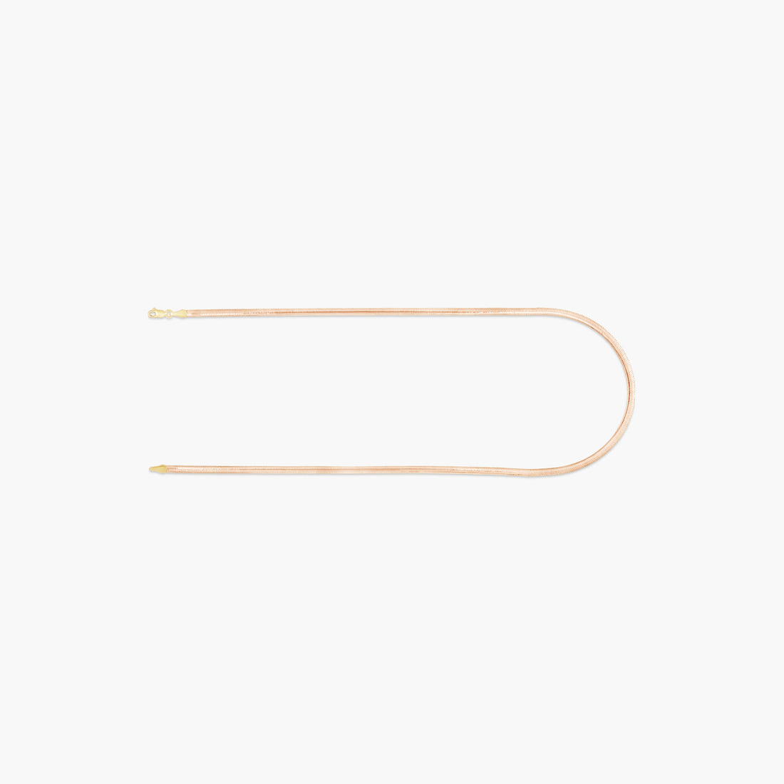 14K Yellow/White 3.2 mm Reversible Diamond-Cut Snake 16" Chain