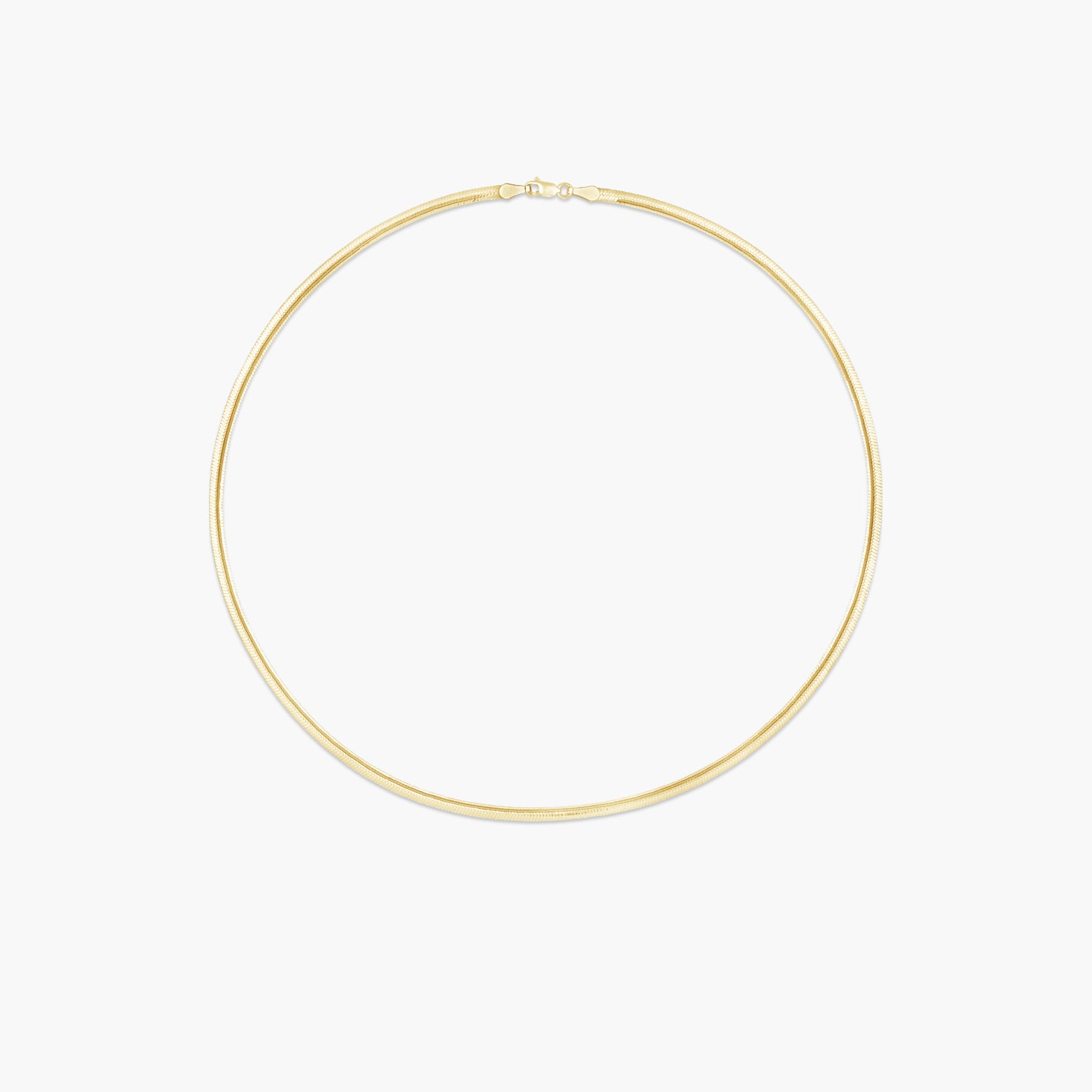 14K Yellow/White 3.2 mm Reversible Diamond-Cut Snake Chain