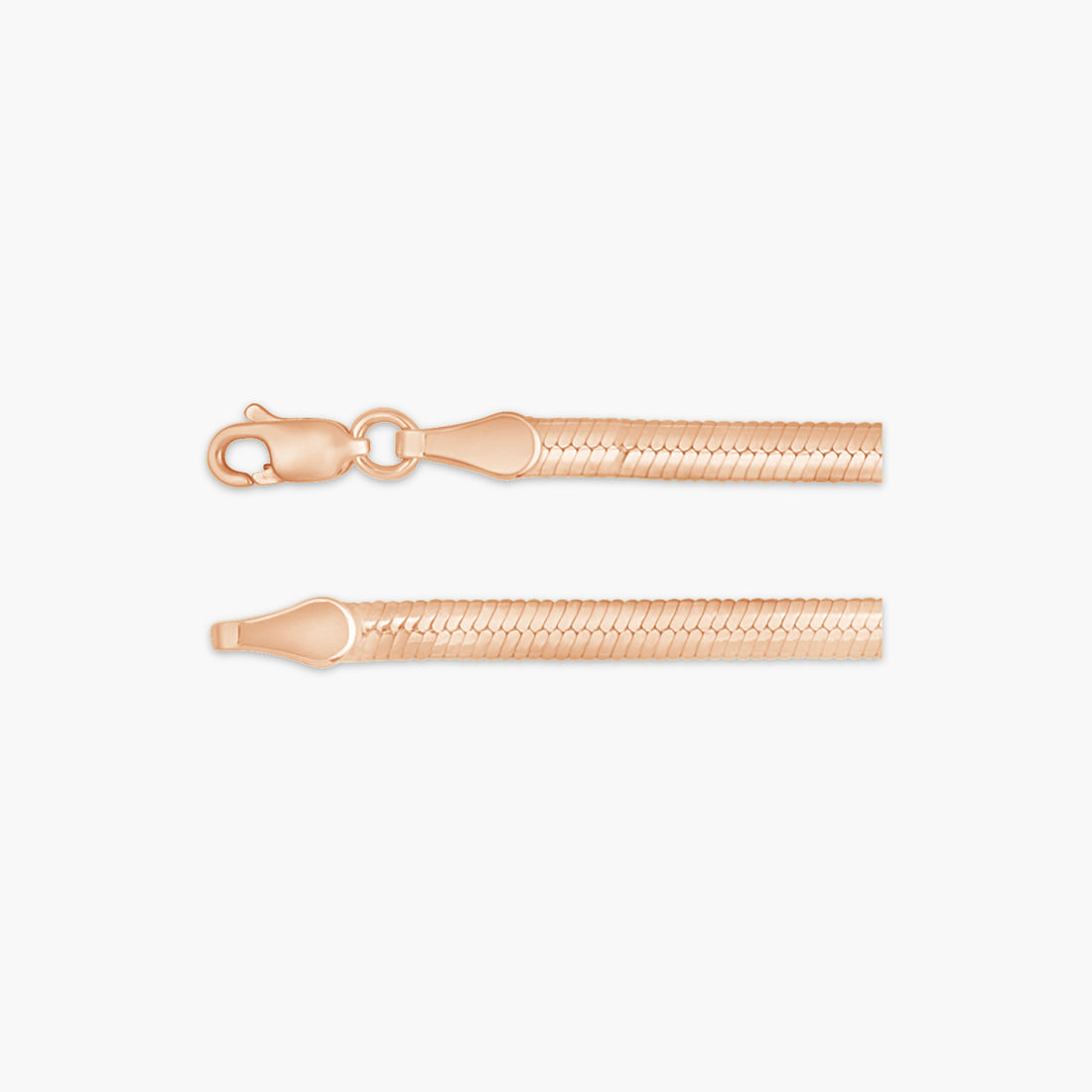 14K Yellow/White 3.2 mm Reversible Diamond-Cut Snake 16" Chain