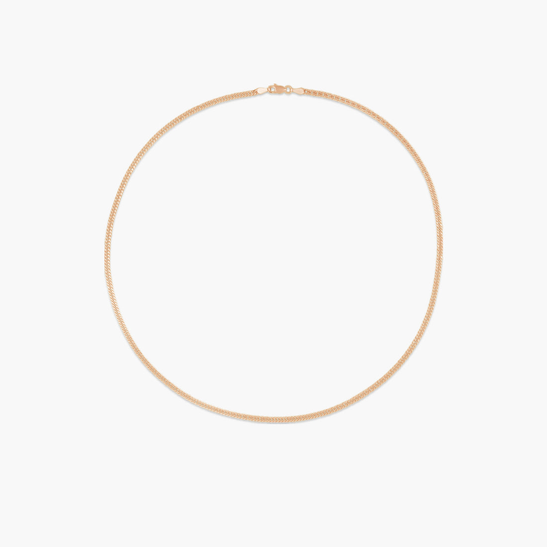 14K Yellow 2.7 mm Curb 18" Chain