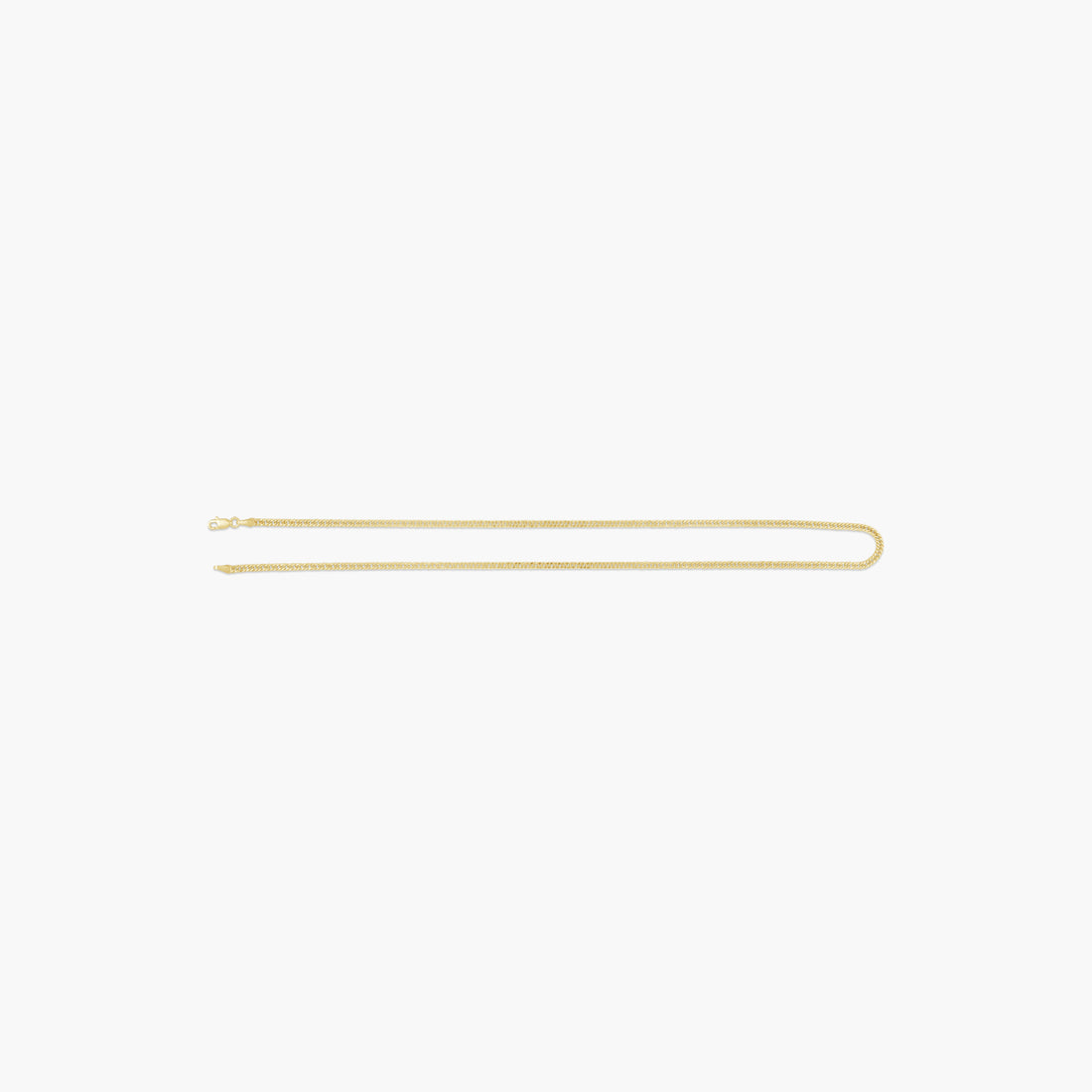 14K Yellow 2.7 mm Curb 18" Chain