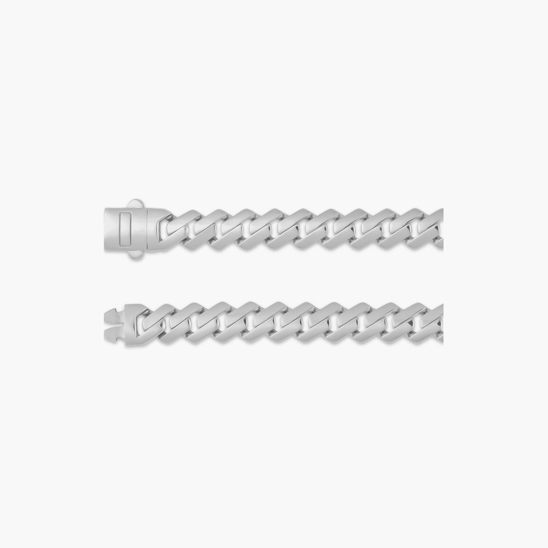 14K Yellow 7.4 mm Monaco Edge Curb 8 1/4" Chain