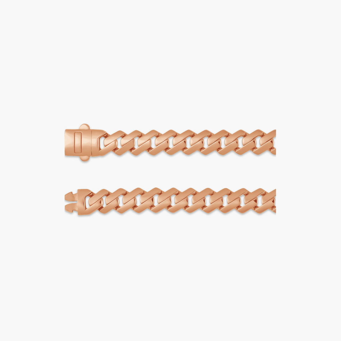 14K Yellow 7.4 mm Monaco Edge Curb 8 1/4" Chain
