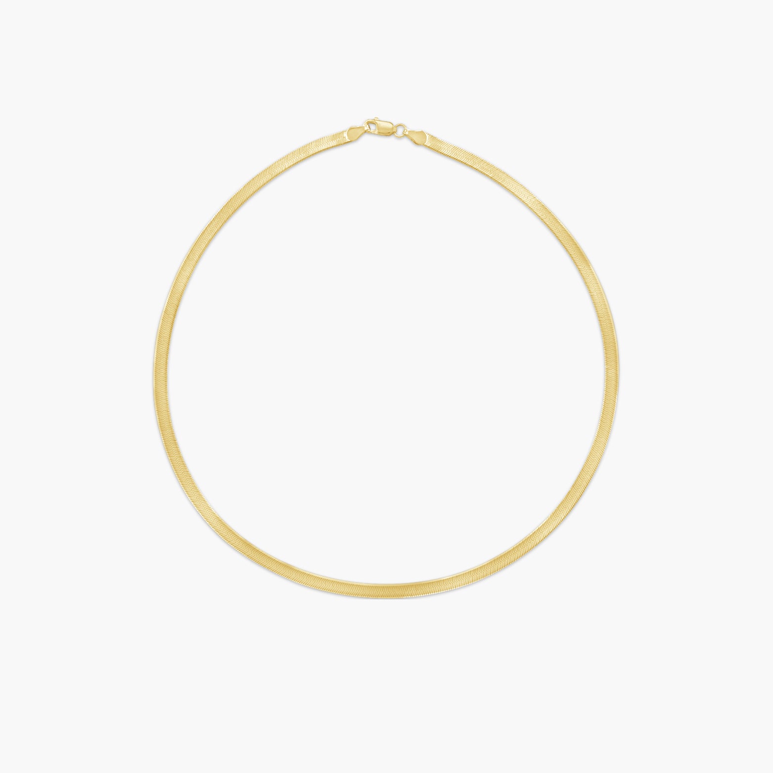 14K Yellow 3.8 mm Flexible Herringbone Chain