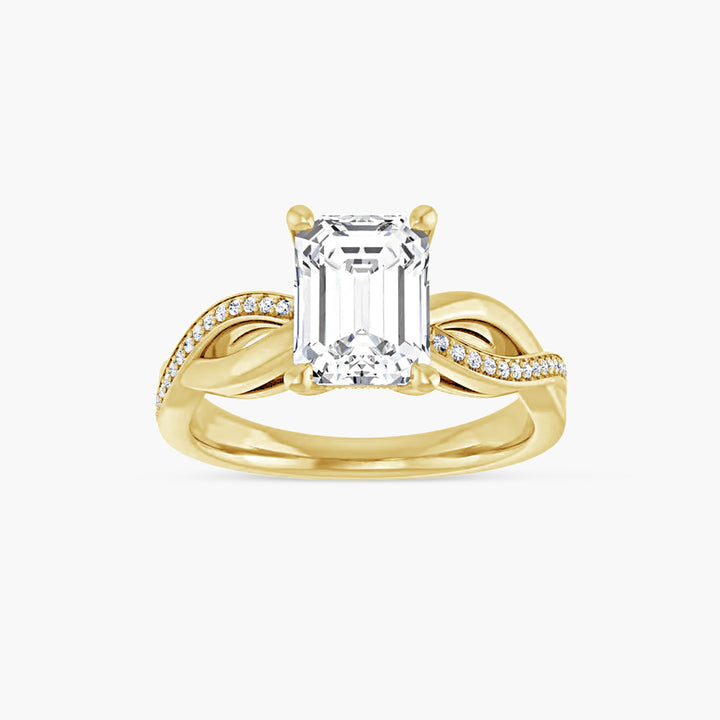 The Accented Rue Emerald Yellow Gold