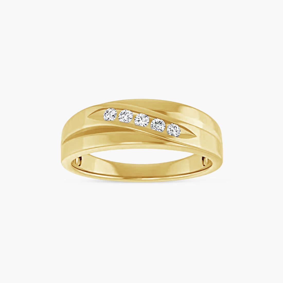 Accented Stepped-Edge Tapered Band