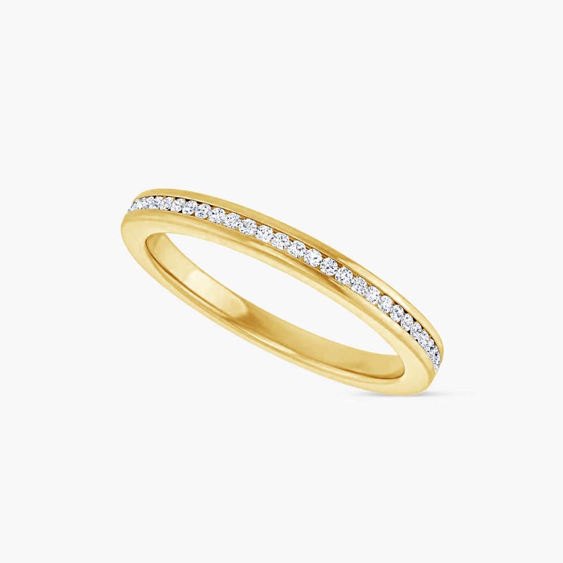 Round Channel-Set Anniversary Band