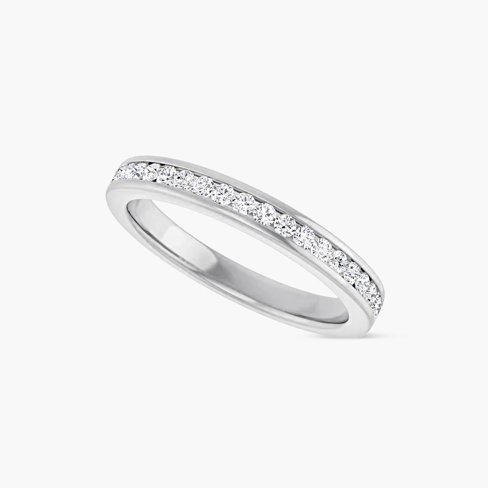 Round Channel-Set Anniversary Band