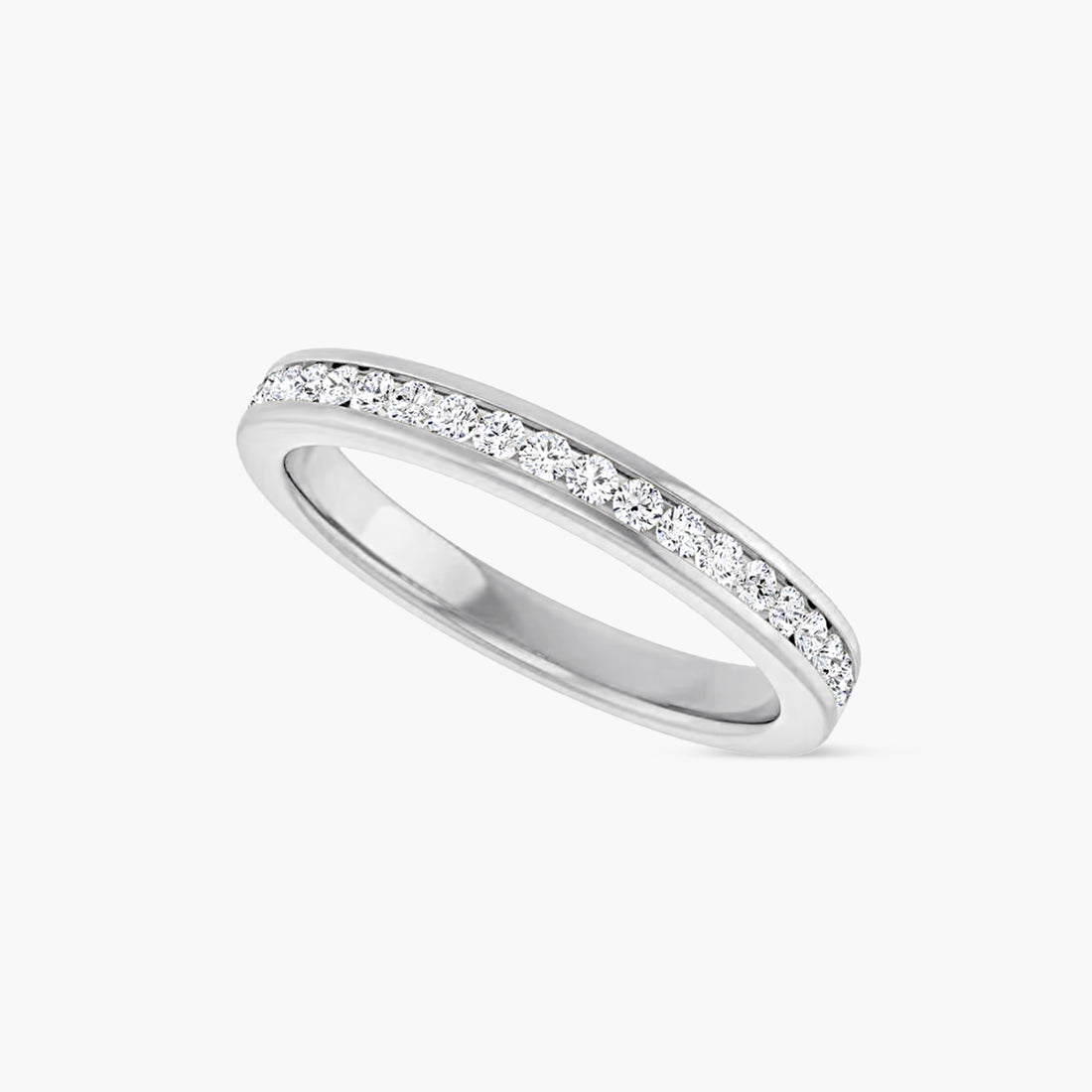 Round Channel-Set Anniversary Band