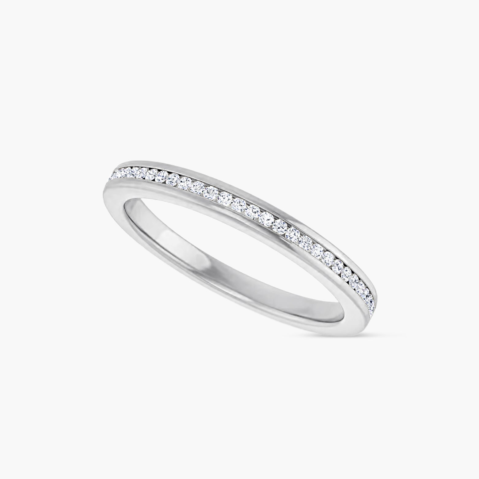 Round Channel-Set Anniversary Band