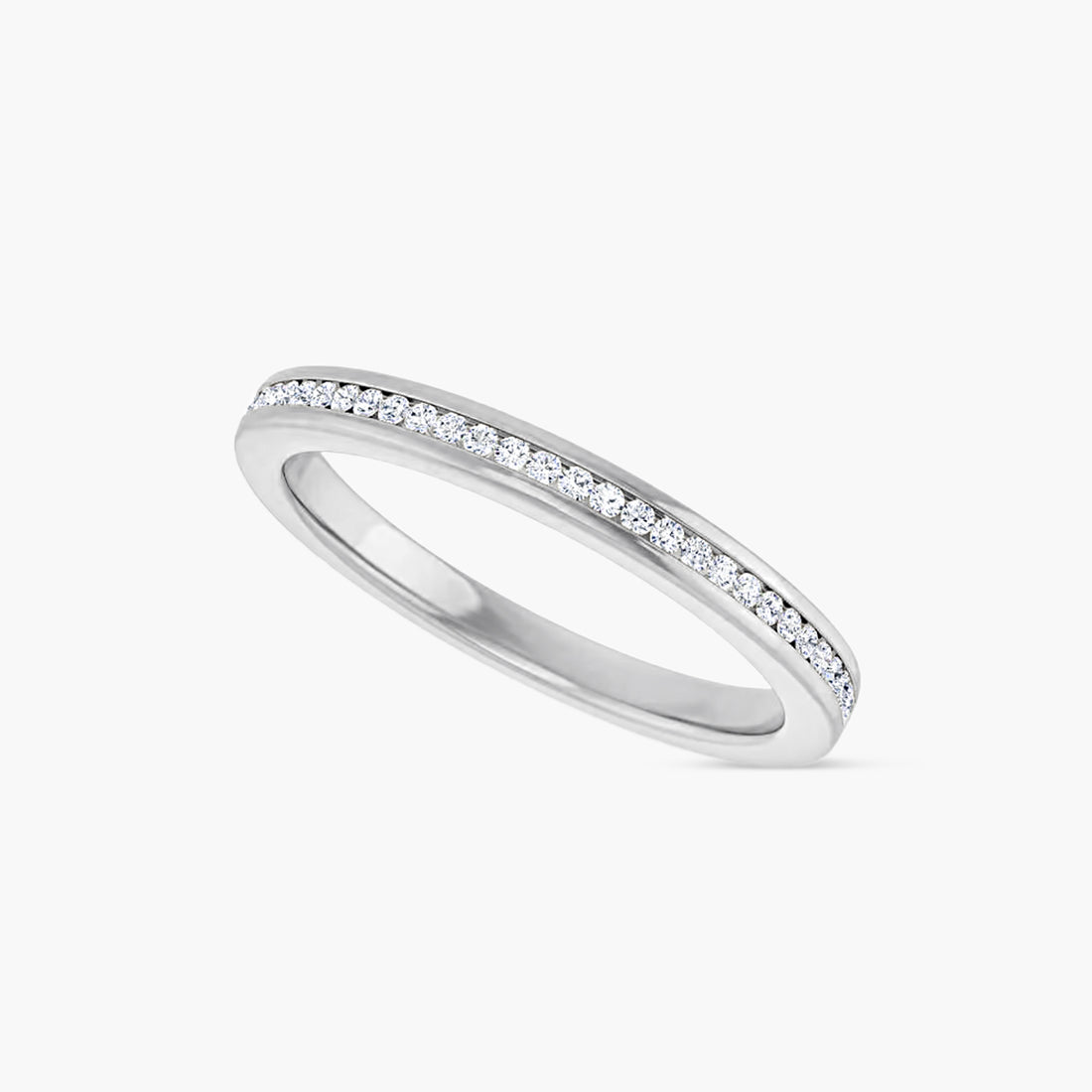 Round Channel-Set Anniversary Band