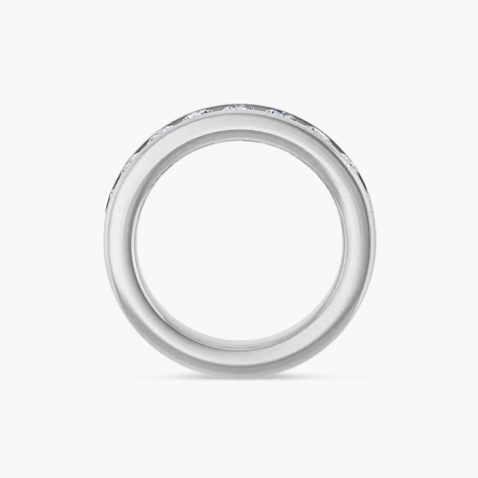 Round Channel-Set Anniversary Band