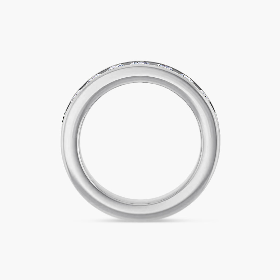 Round Channel-Set Anniversary Band