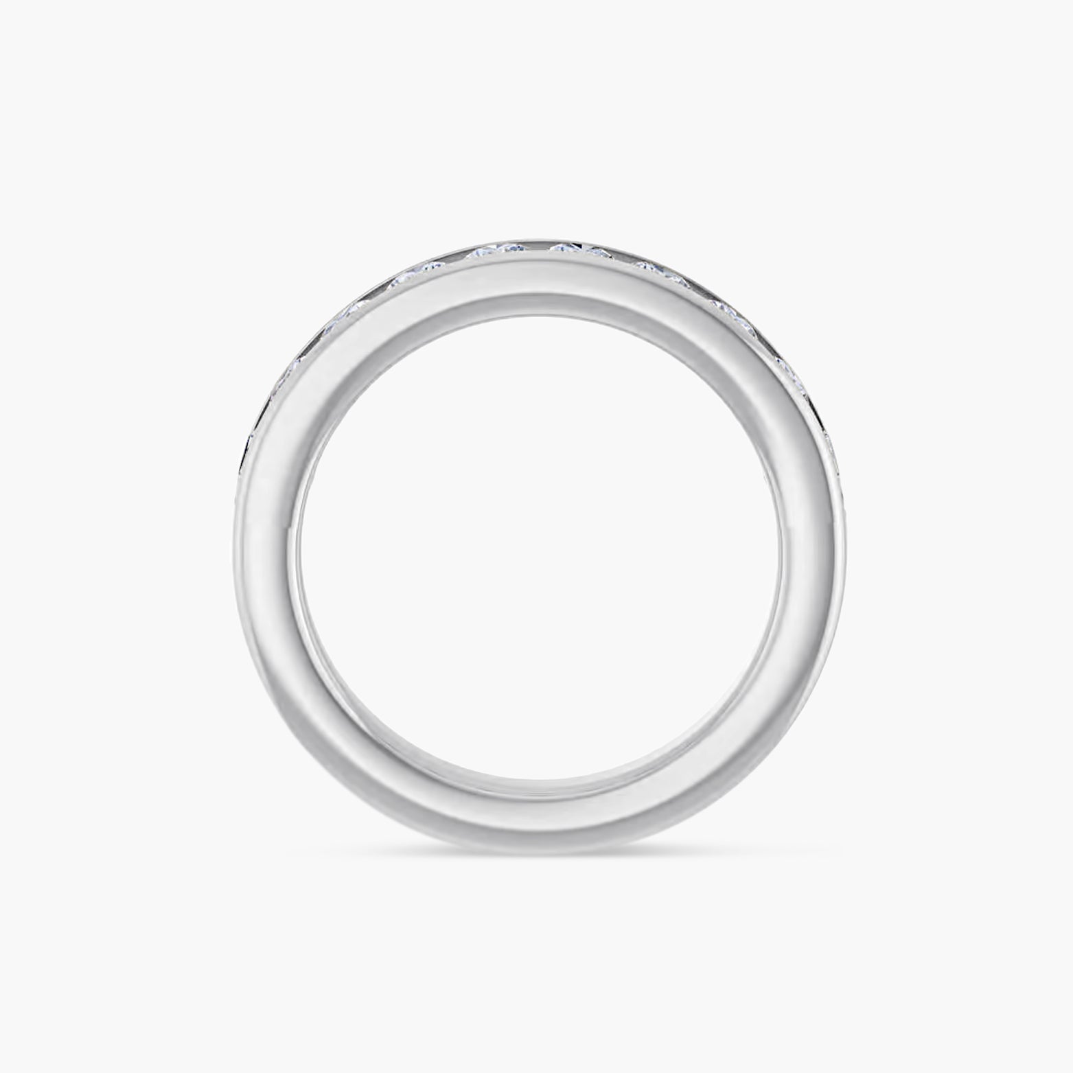 Round Channel-Set Anniversary Band