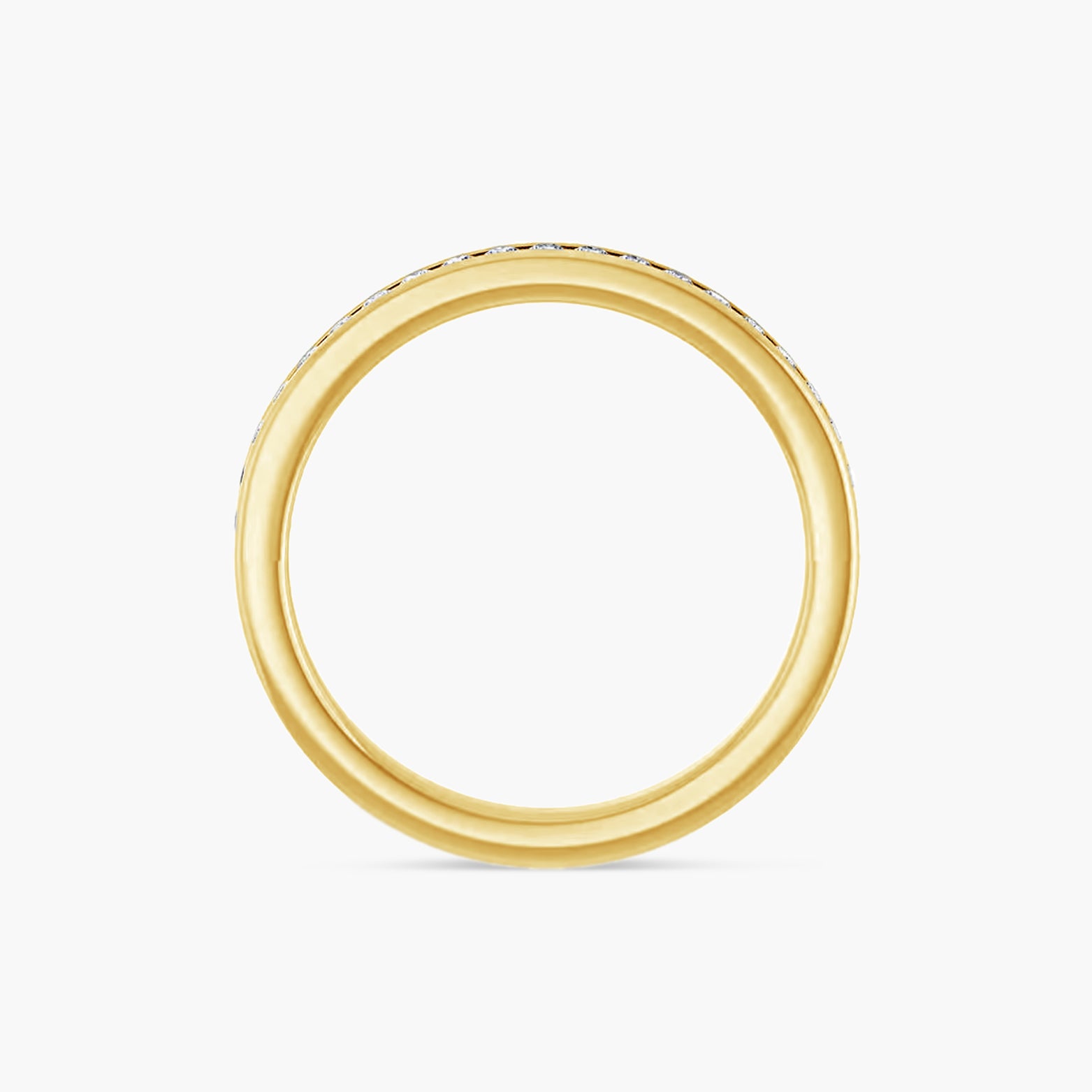 Round Channel-Set Anniversary Band