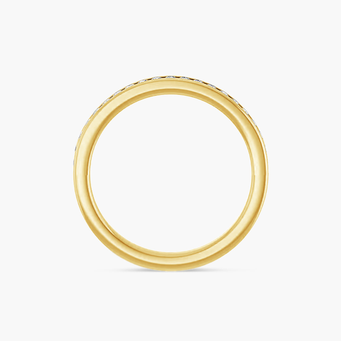 Round Channel-Set Anniversary Band