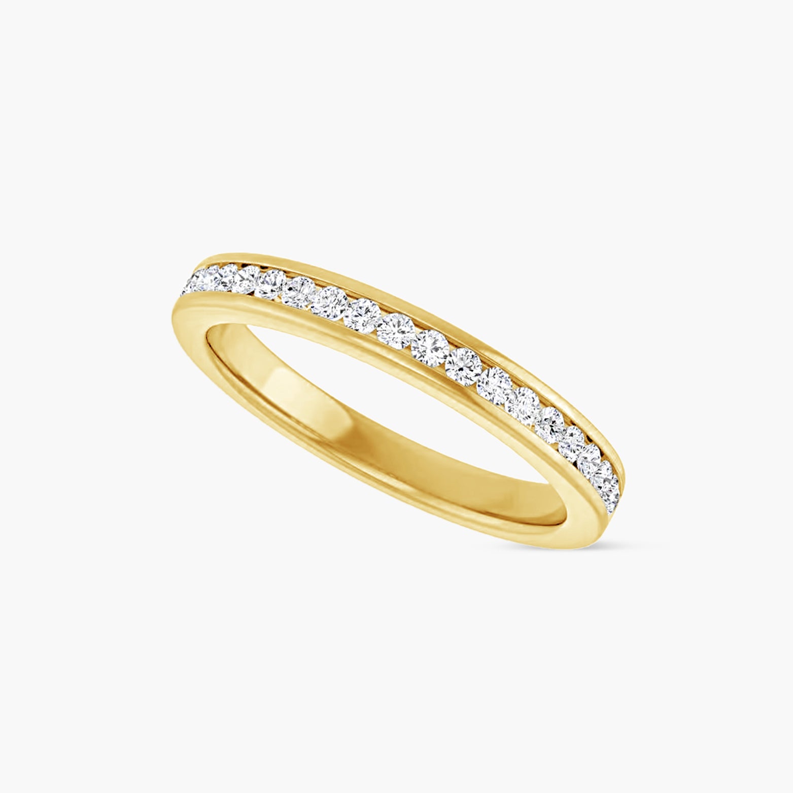 Round Channel-Set Anniversary Band